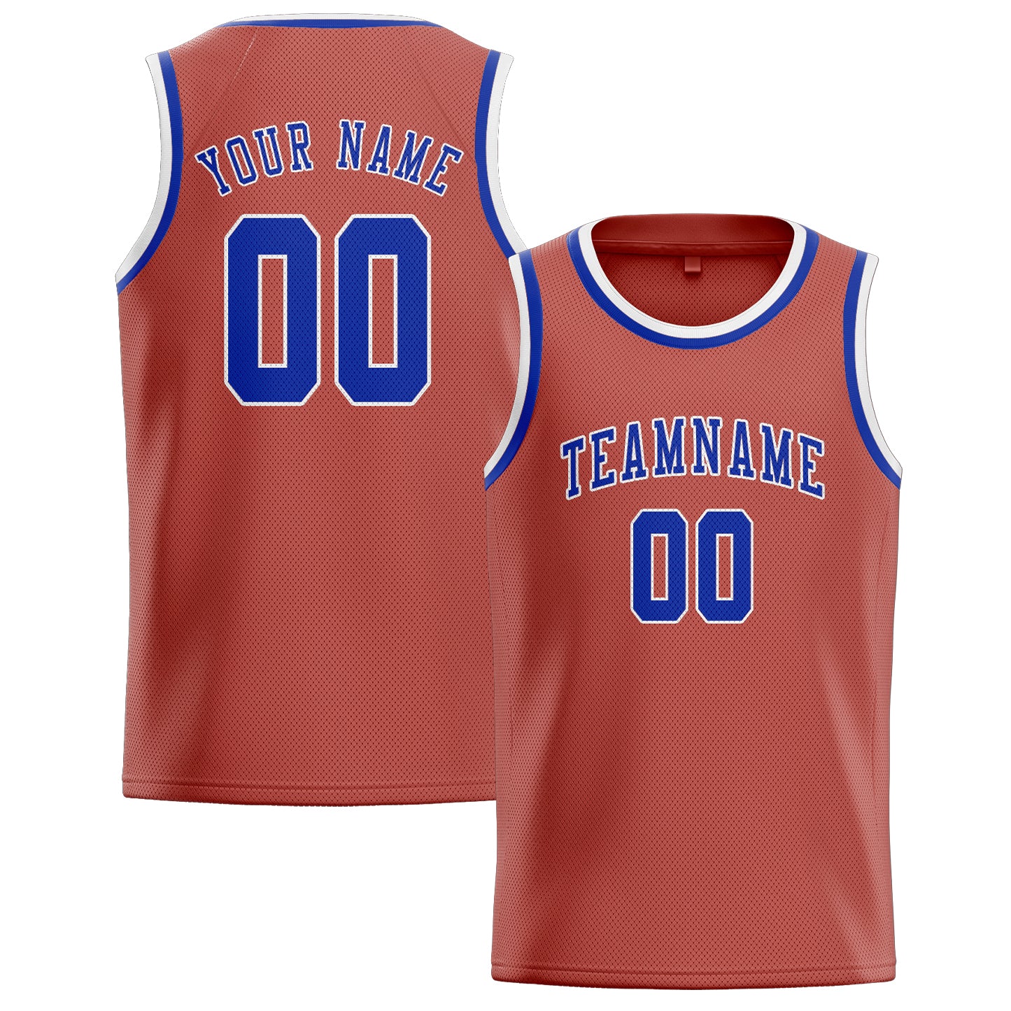 Custom Copper Rose Sky Blue Basketball Jersey