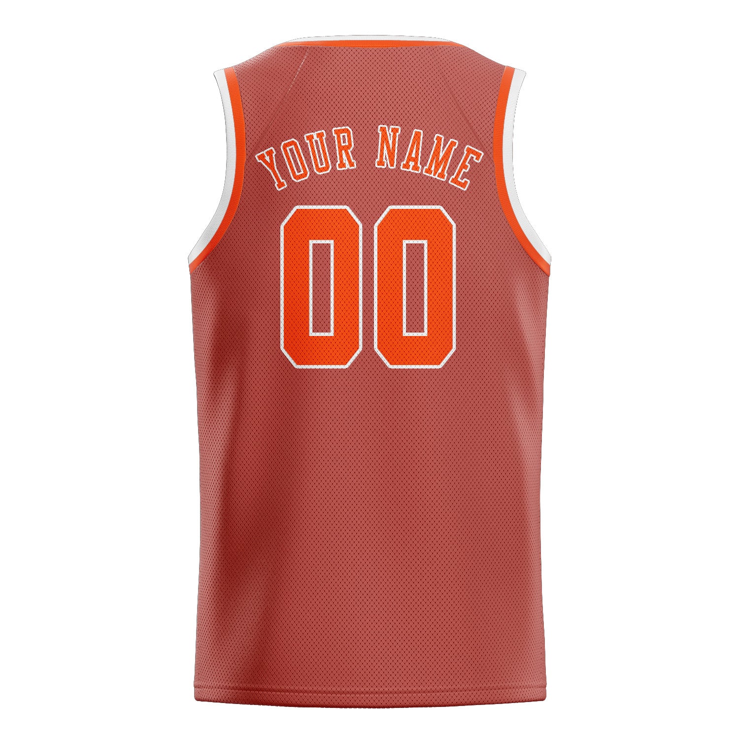 Custom Copper Rose Orange Red Basketball Jersey