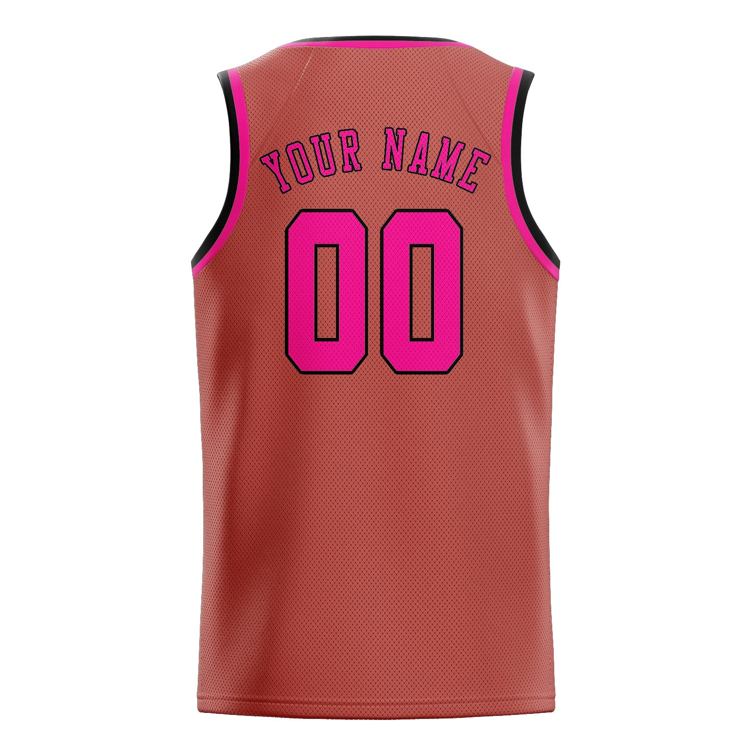 Custom Copper Rose Pink Basketball Jersey