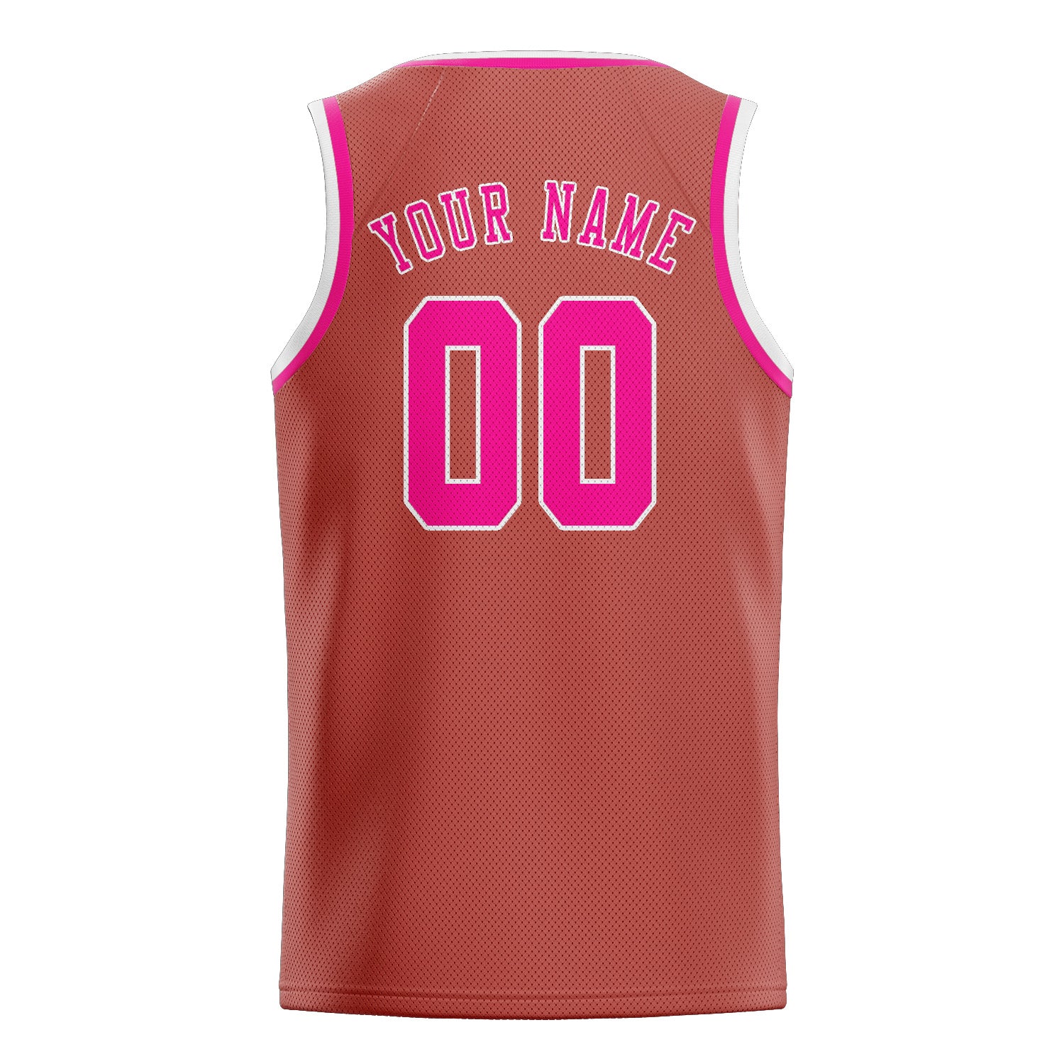 Custom Copper Rose Pink Basketball Jersey