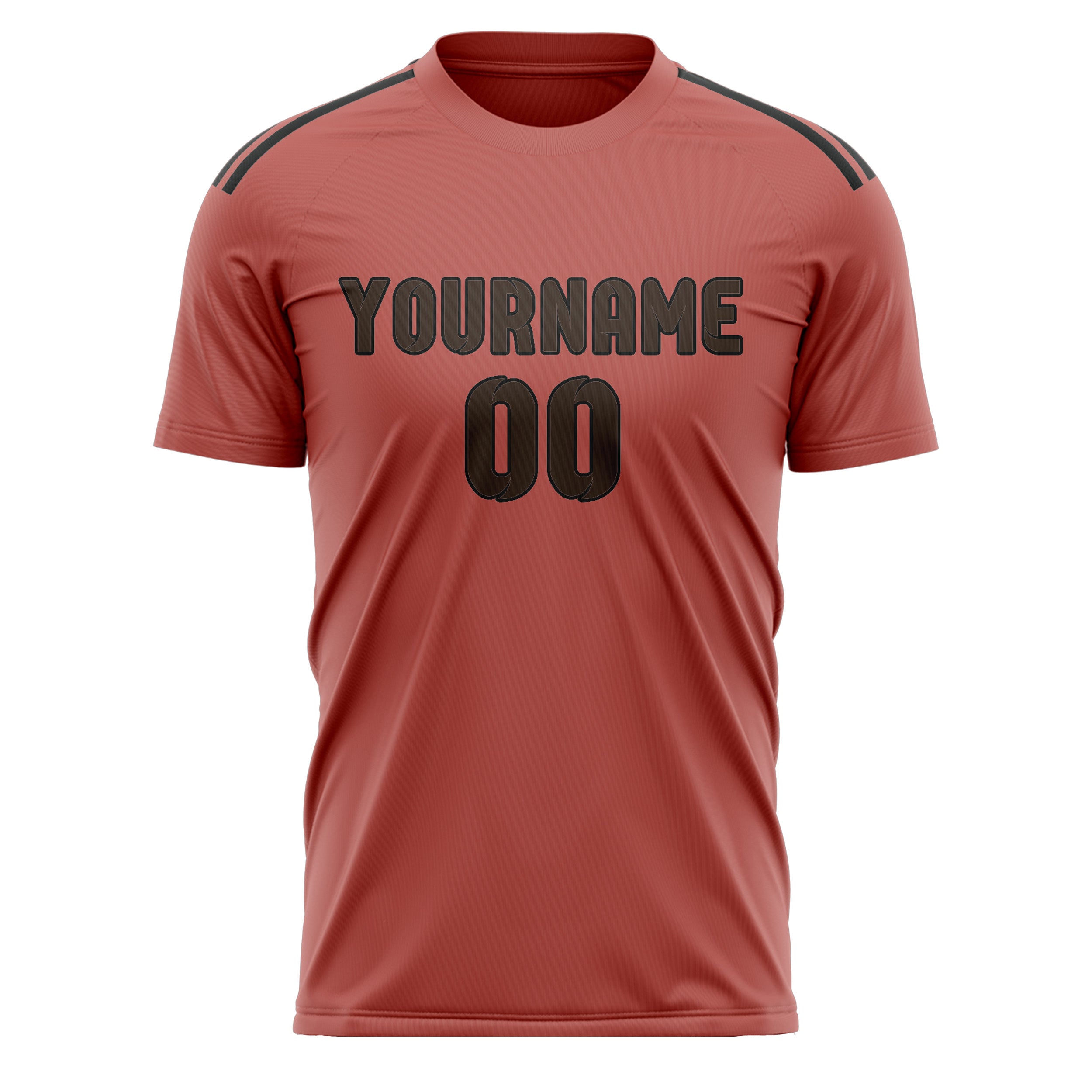 Custom Copper Rose Brown Soccer Jersey