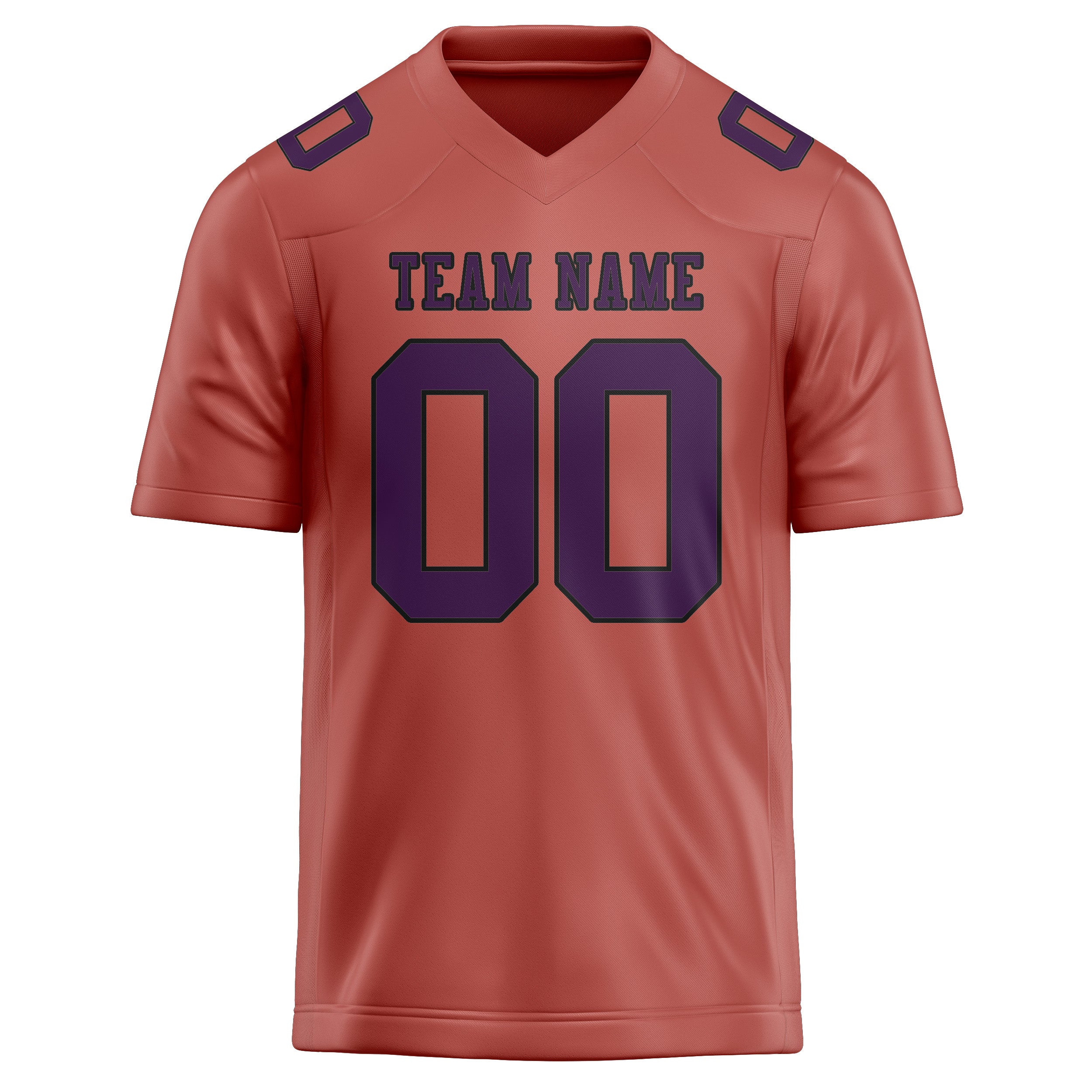 Custom Copper Rose Purple Football Jersey