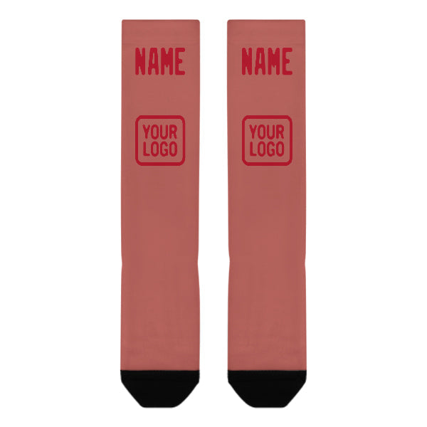 Custom Copper Rose Red Knee-High Sock