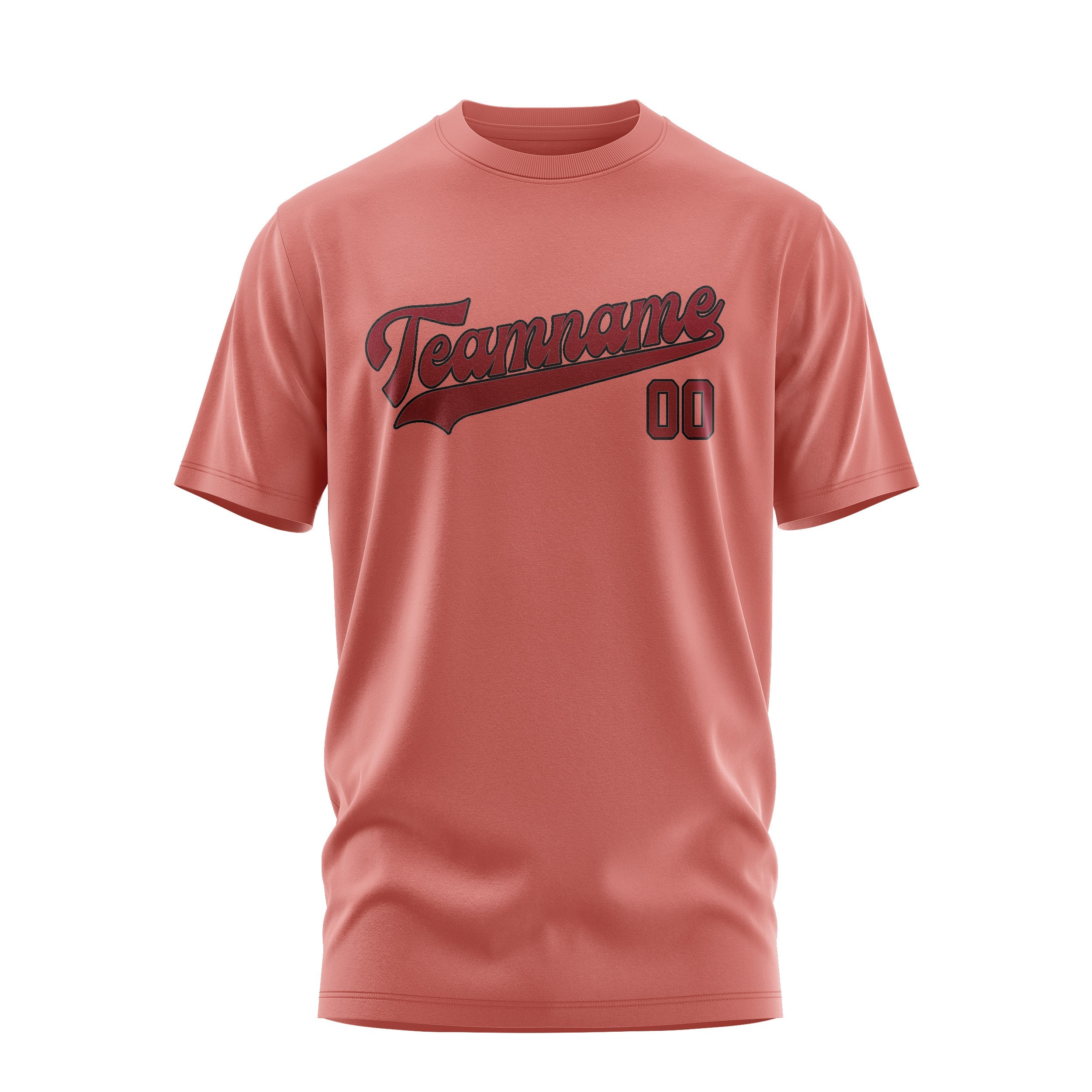 Custom Copper Rose Crimson Red T-Shirt