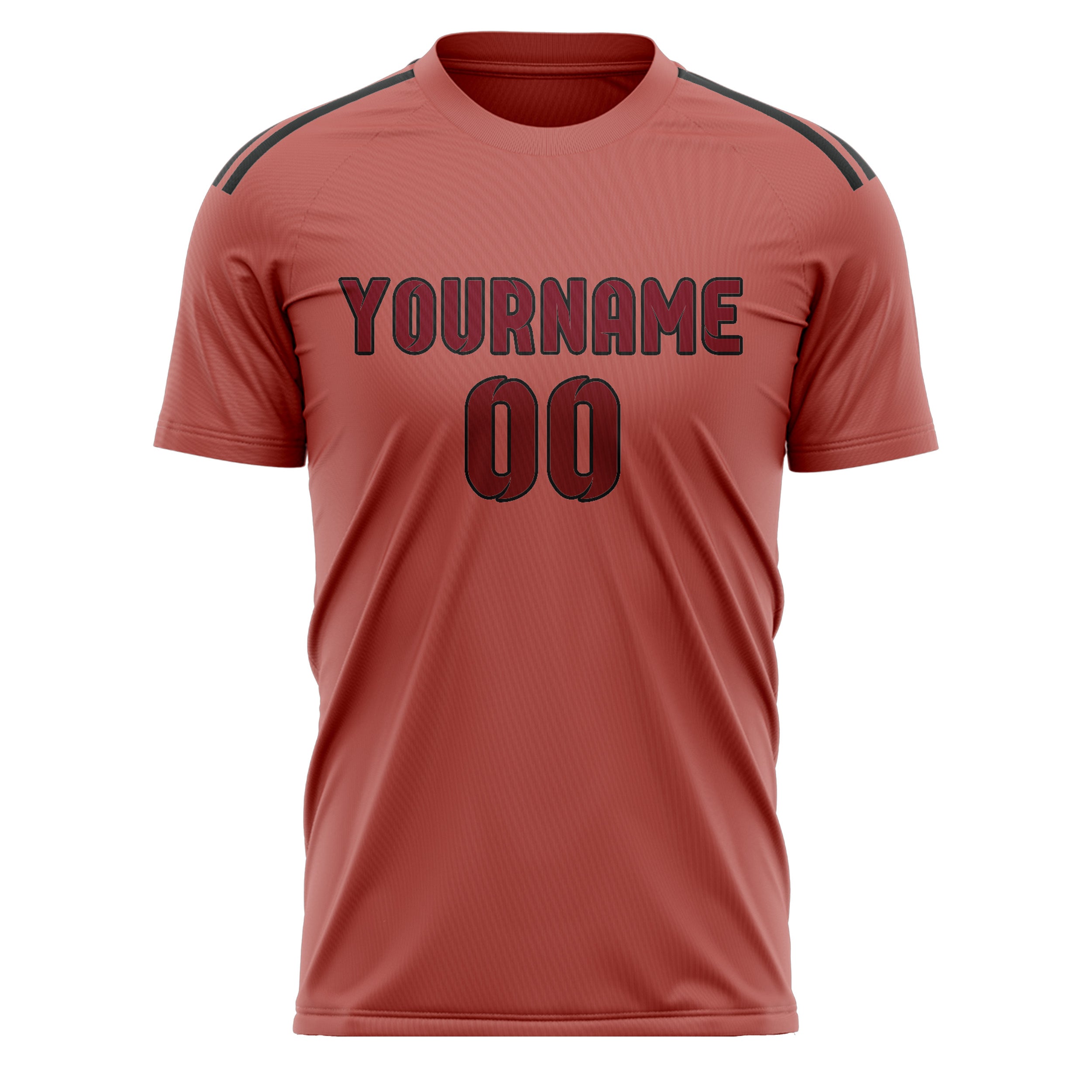 Custom Copper Rose Crimson Red Soccer Jersey