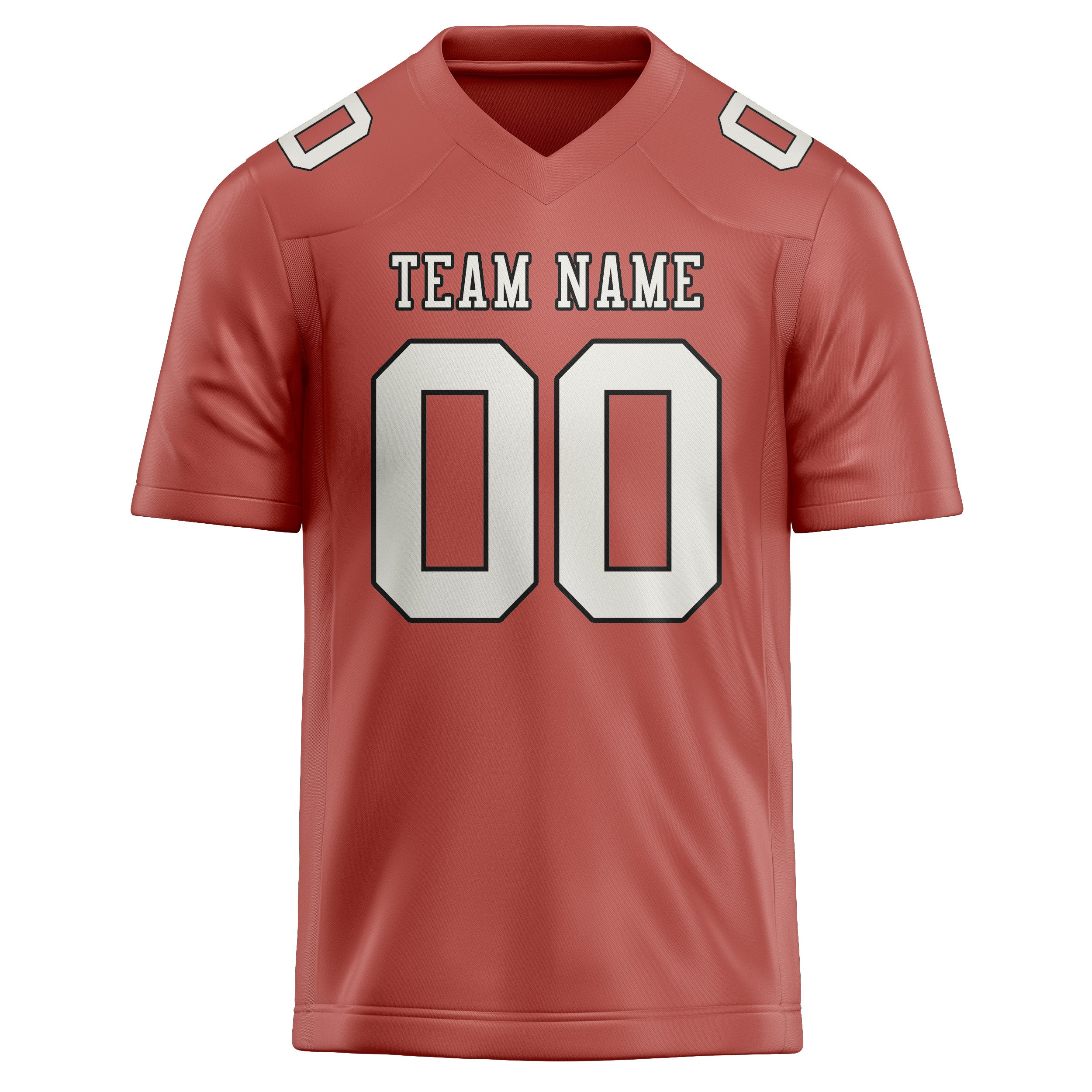Custom Copper Rose White Football Jersey