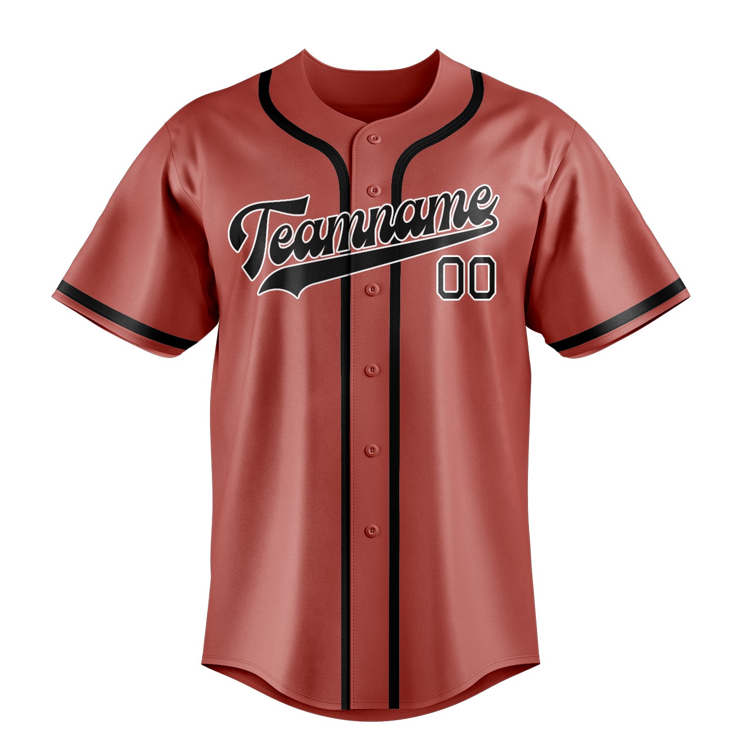 Custom Copper Rose Black Baseball Jersey