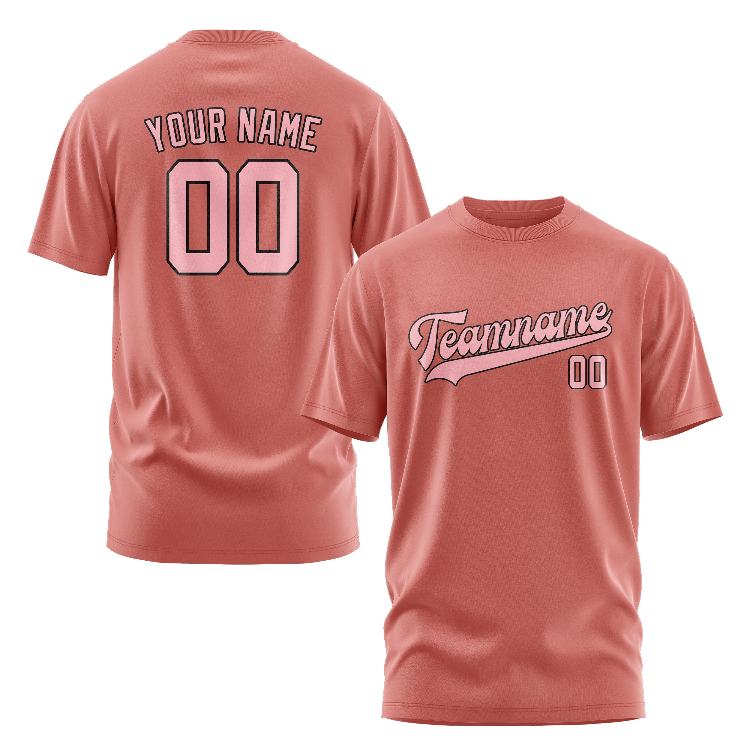 Custom Copper Rose Light Pink T-Shirt