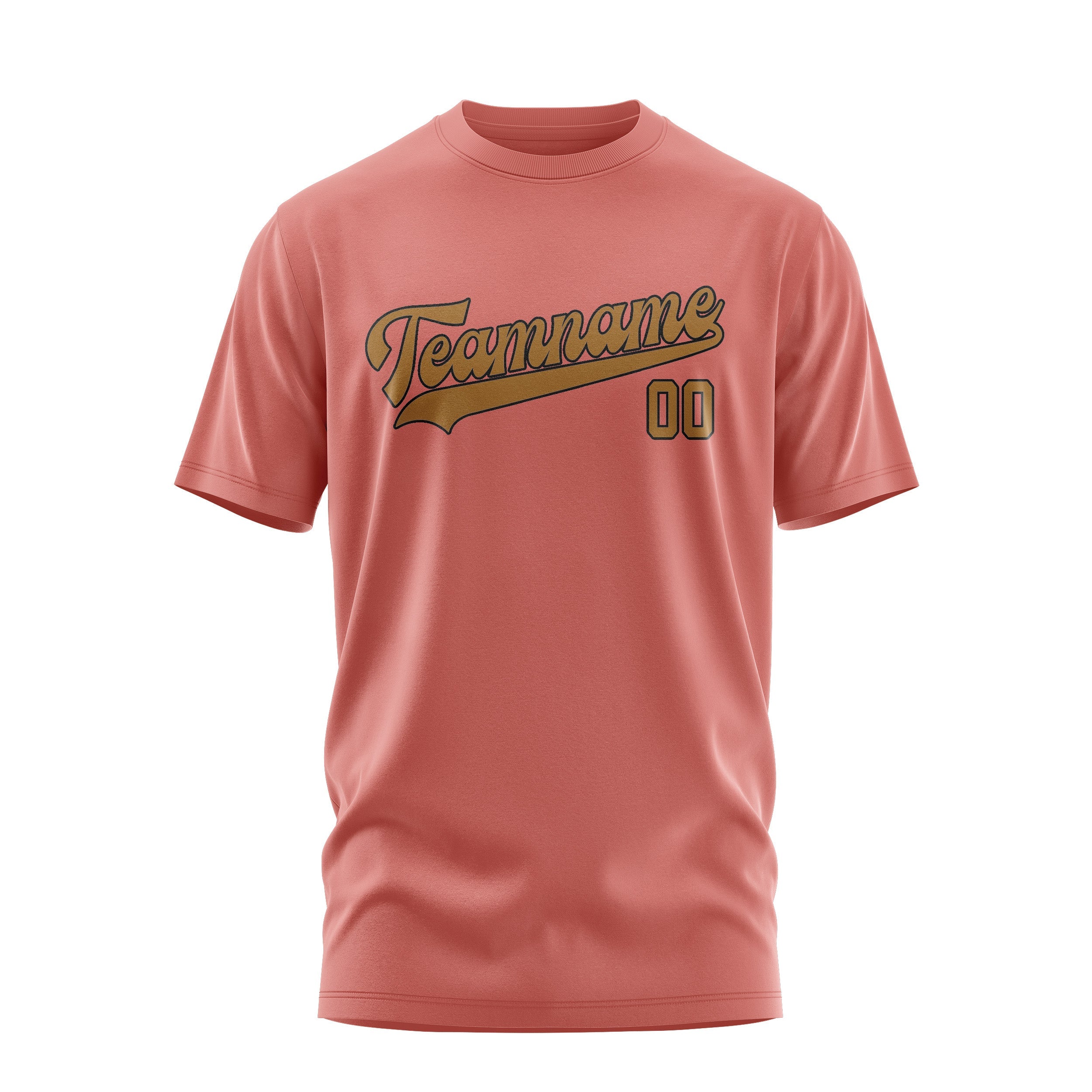 Custom Copper Rose Khaki T-Shirt