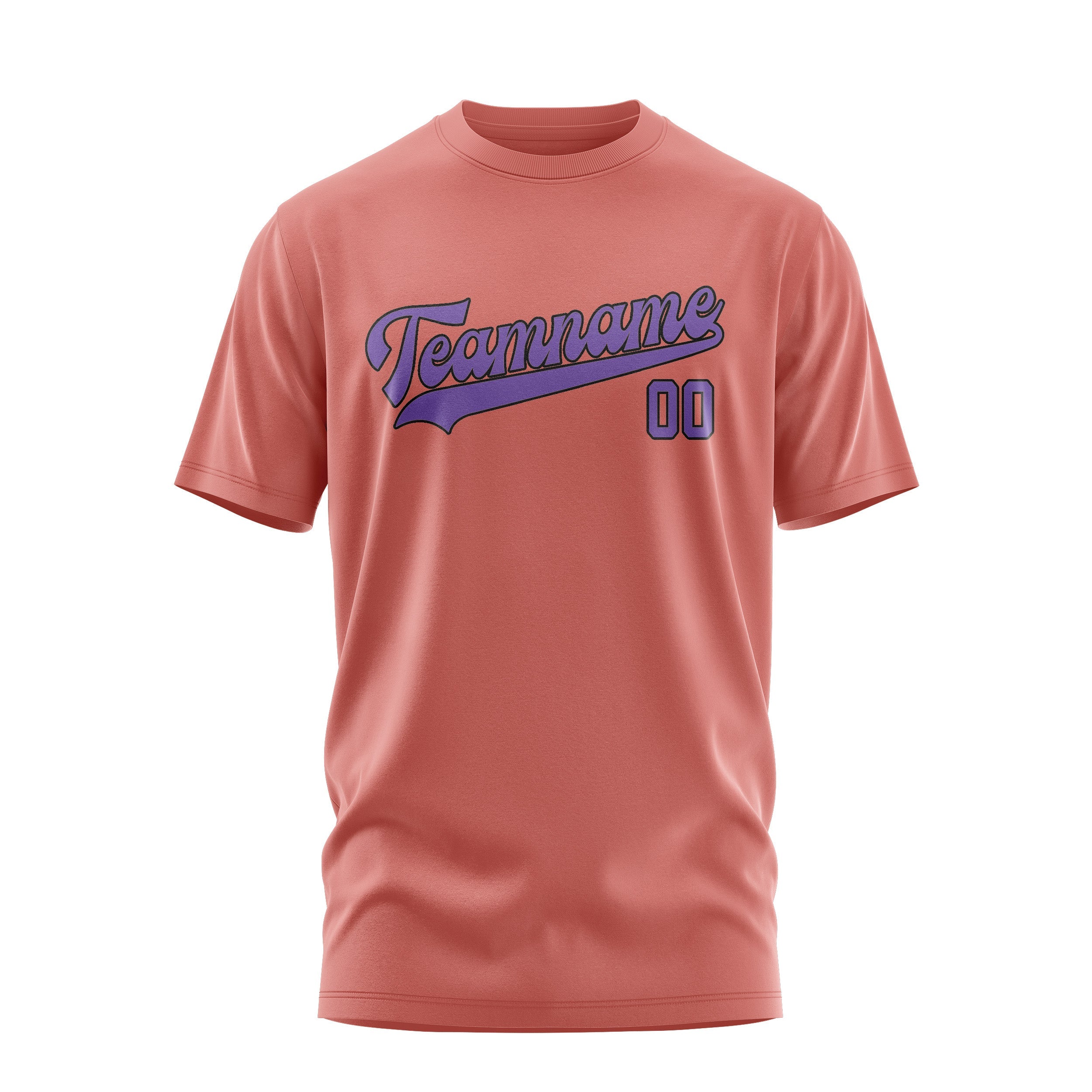 Custom Copper Rose Light Purple T-Shirt