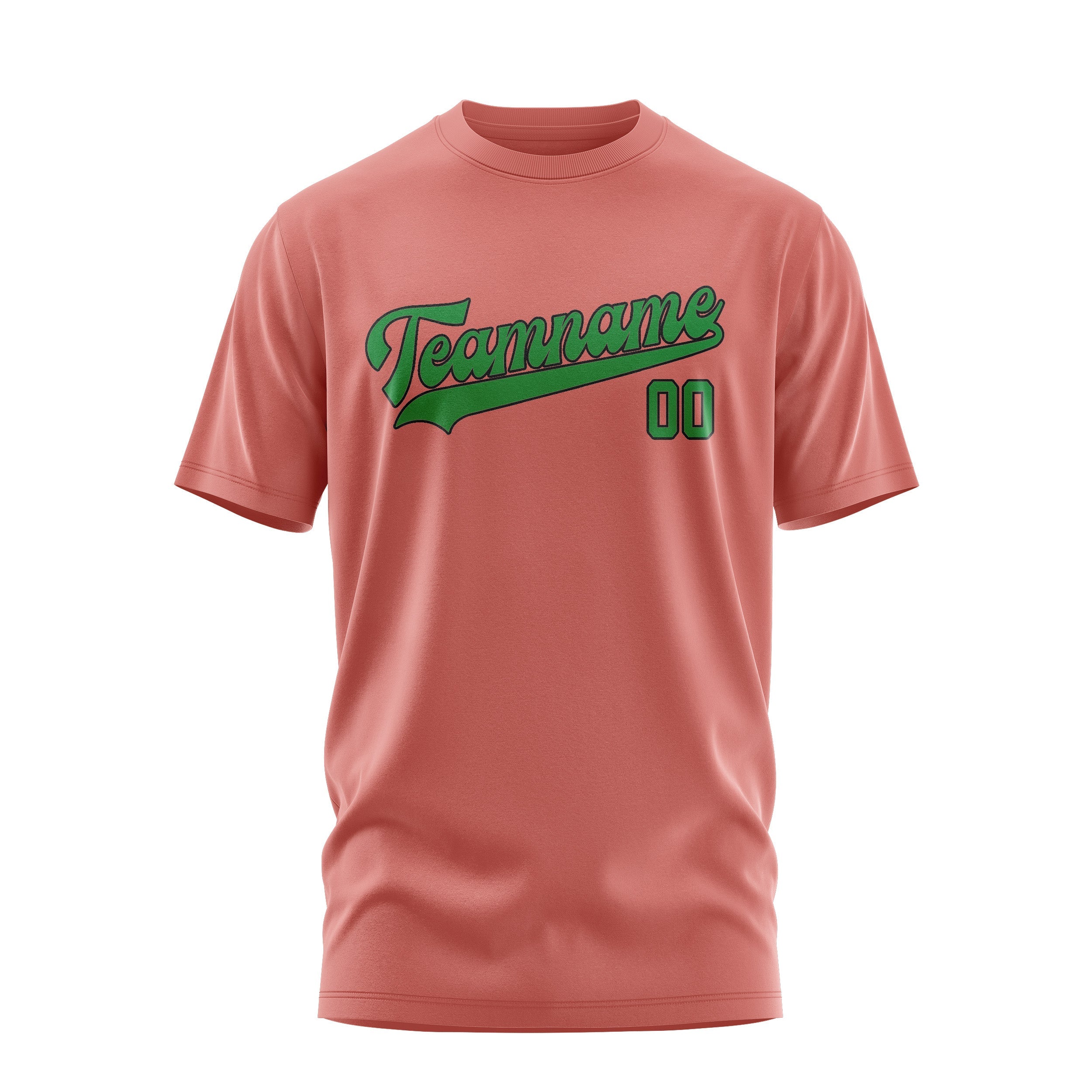 Custom Copper Rose Emerald Green T-Shirt