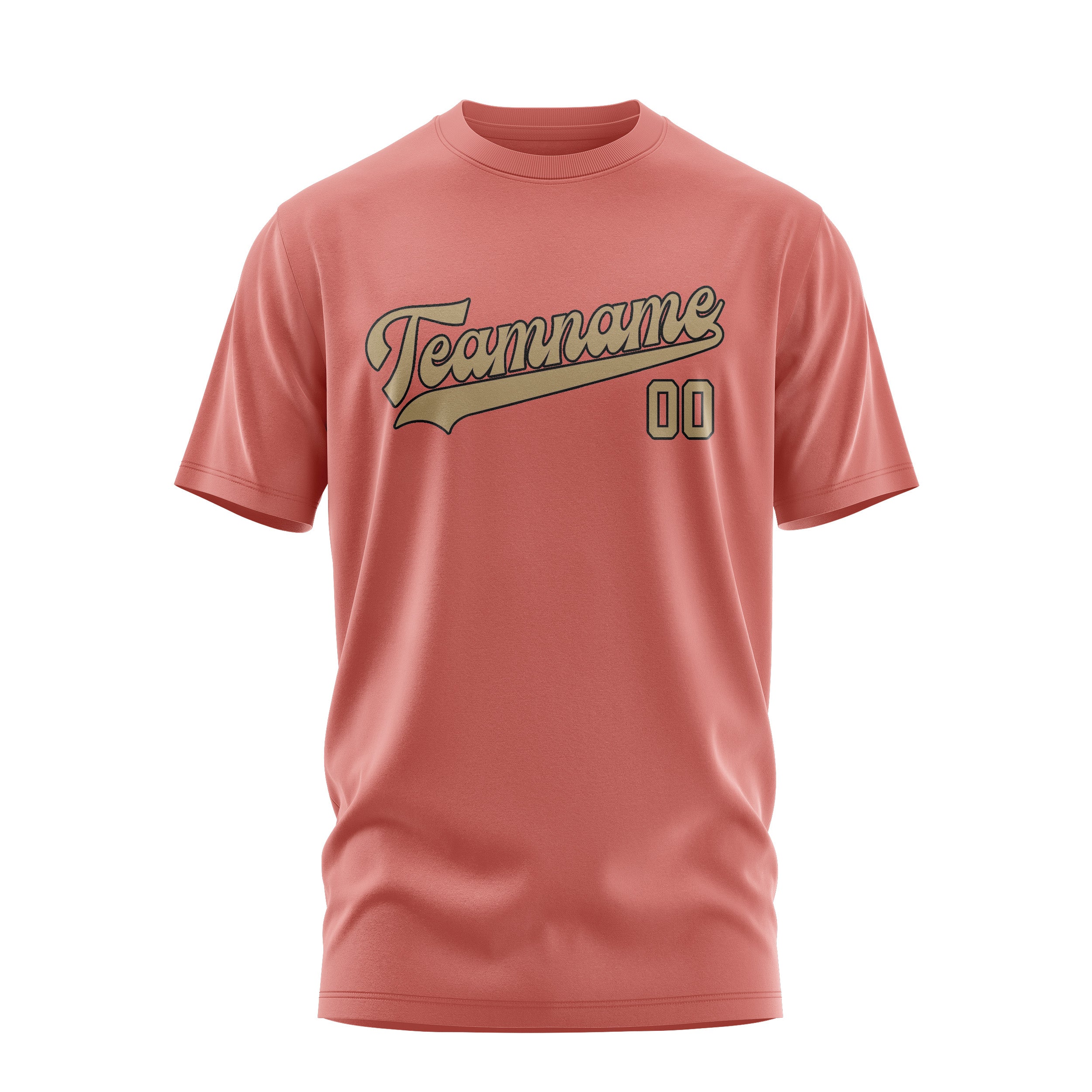 Custom Copper Rose Light Khaki T-Shirt