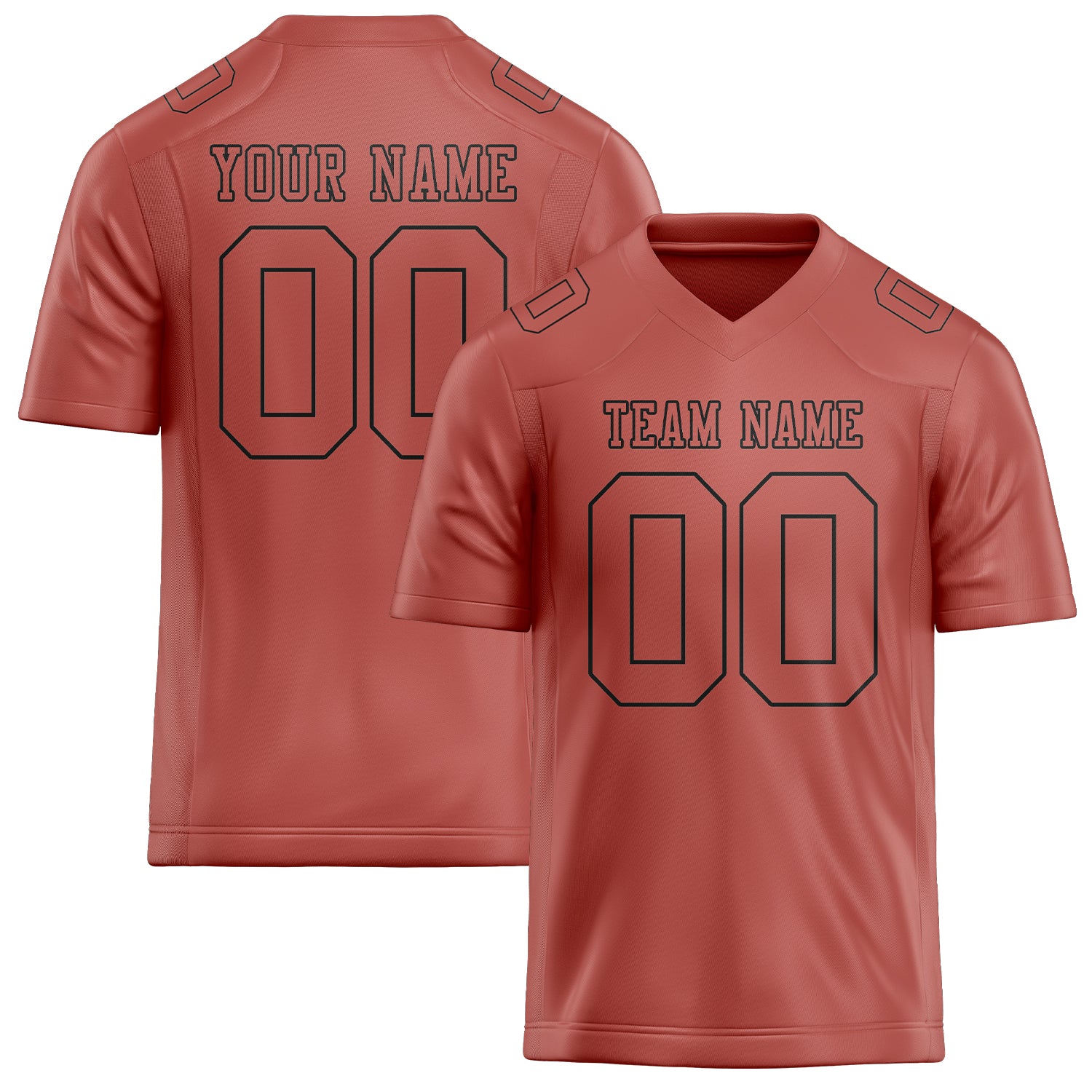 Custom Copper Rose Copper Rose Football Jersey