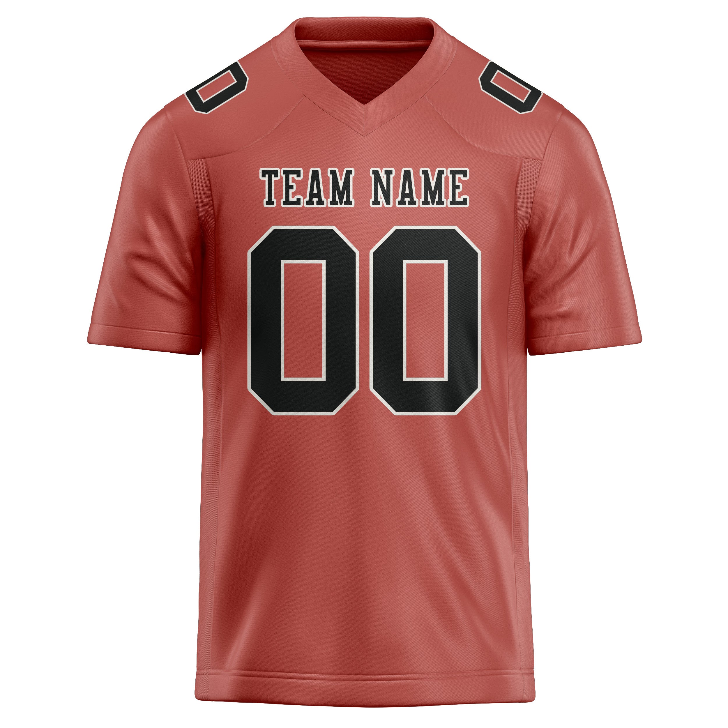 Custom Copper Rose Black Football Jersey