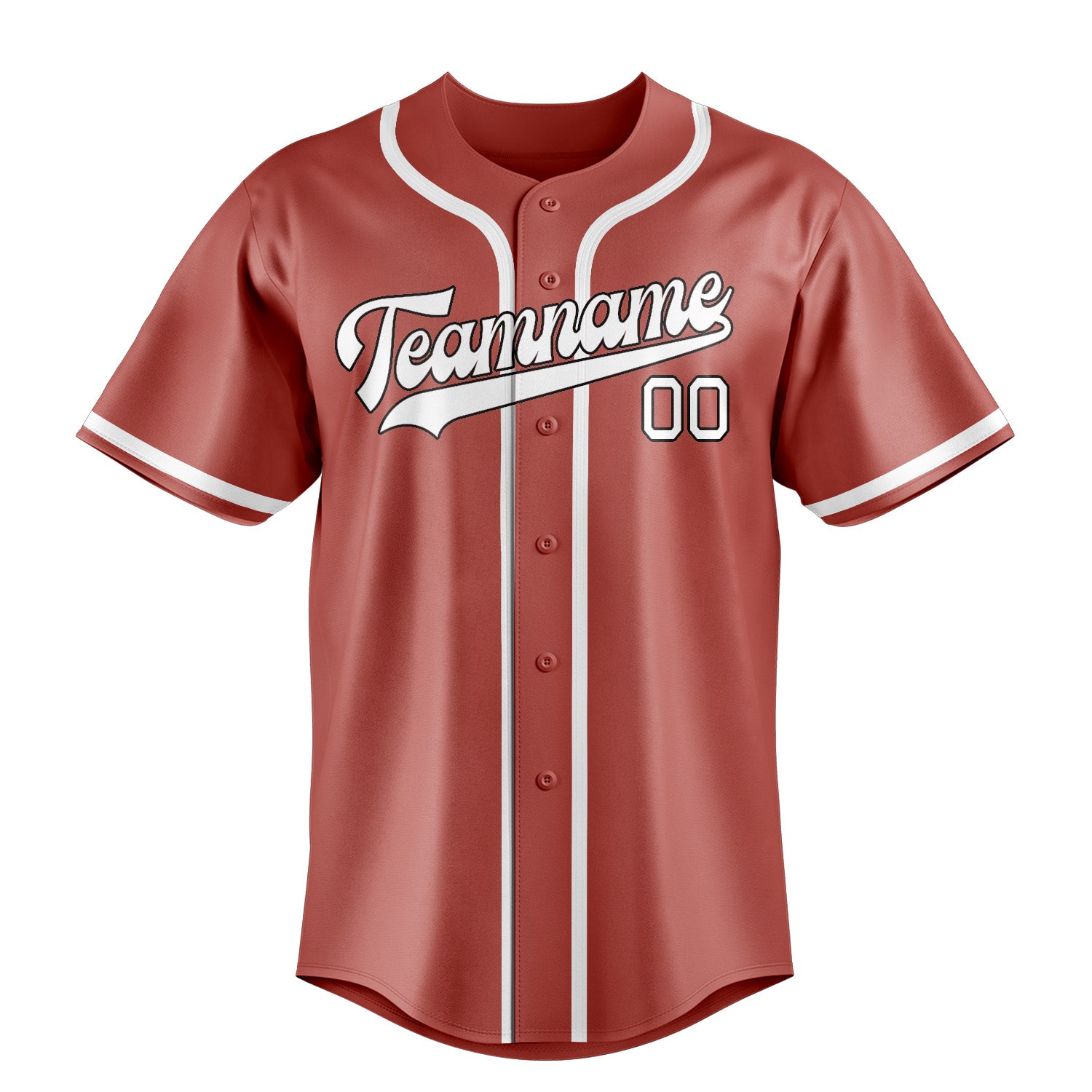 Custom Copper Rose White Baseball Jersey