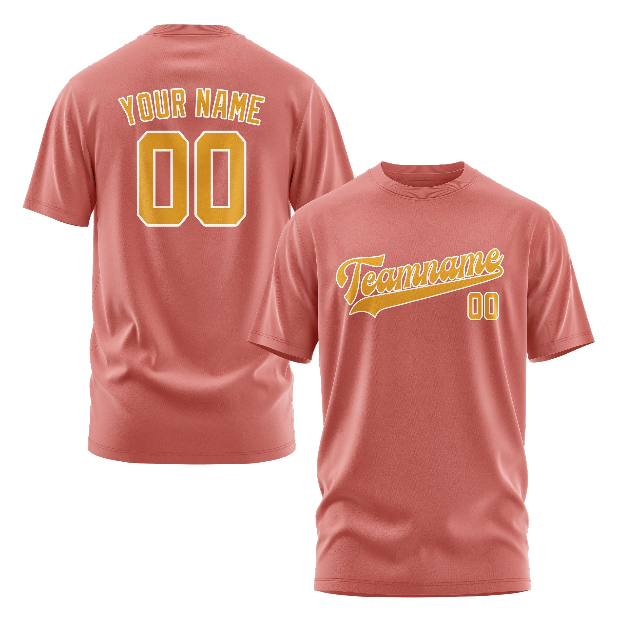 Custom Copper Rose Yellow T-Shirt