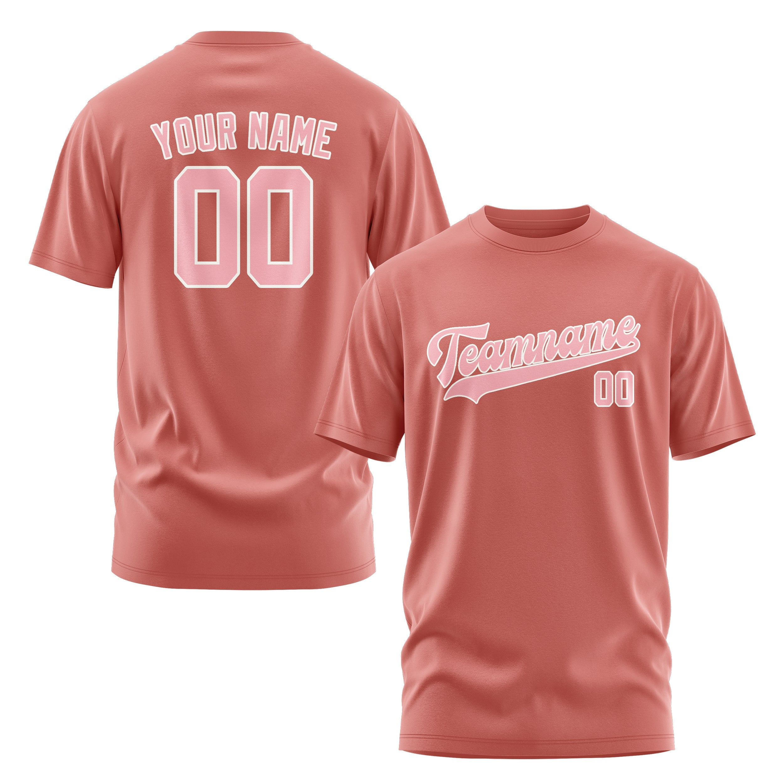 Custom Copper Rose Light Pink T-Shirt