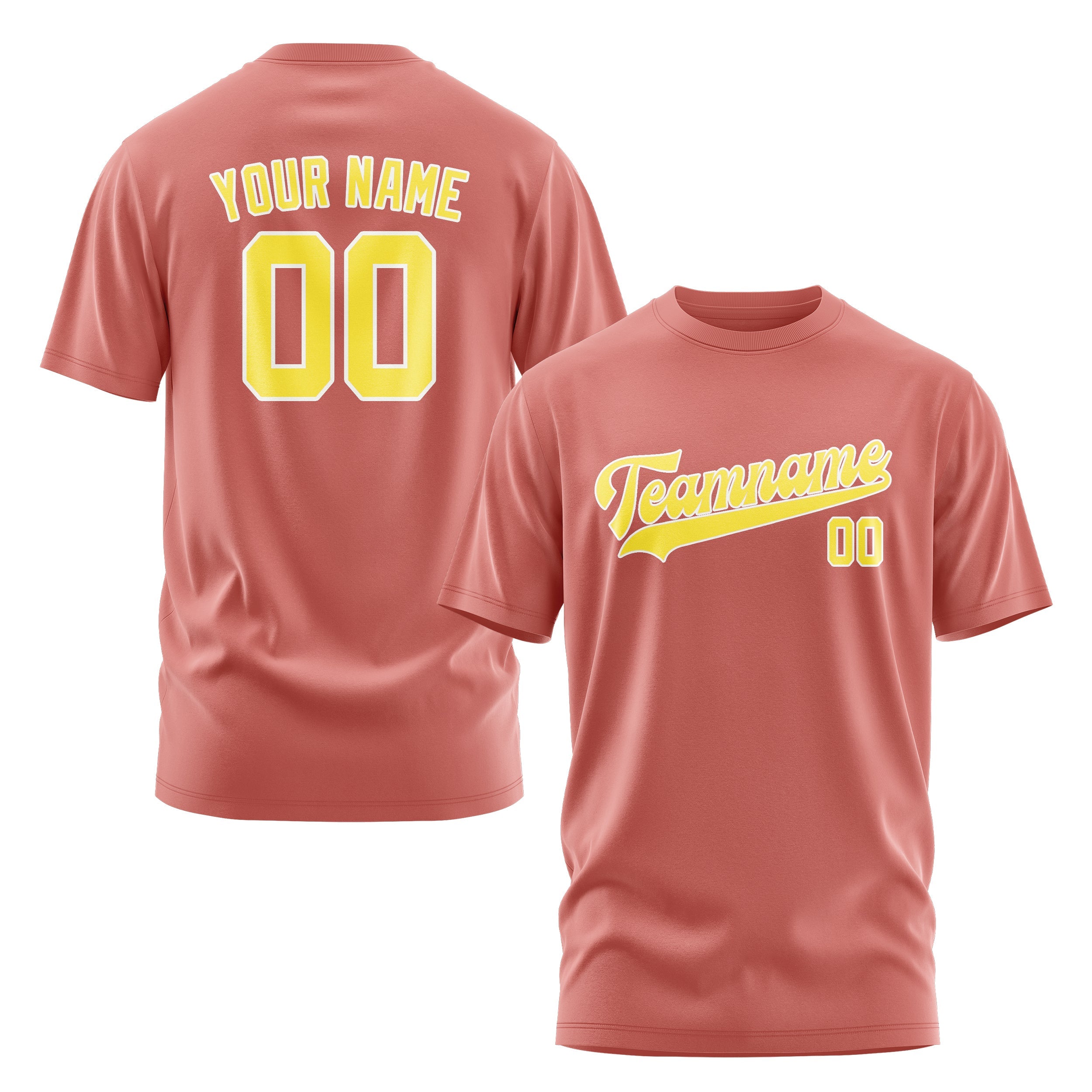 Custom Copper Rose Light Yellow T-Shirt