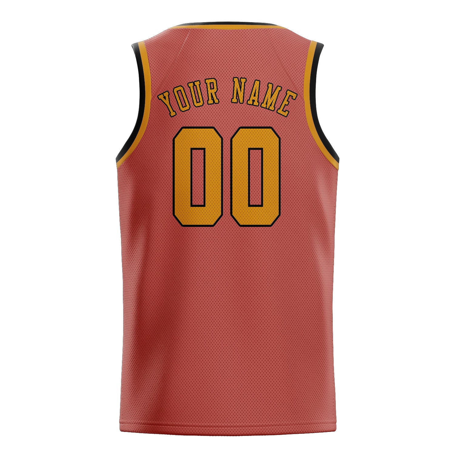 Custom Copper Rose Yellow Basketball Jersey