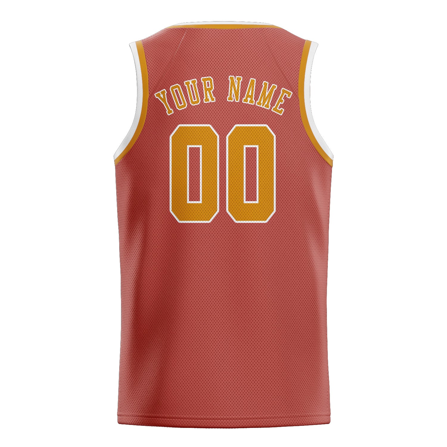 Custom Copper Rose Yellow Basketball Jersey