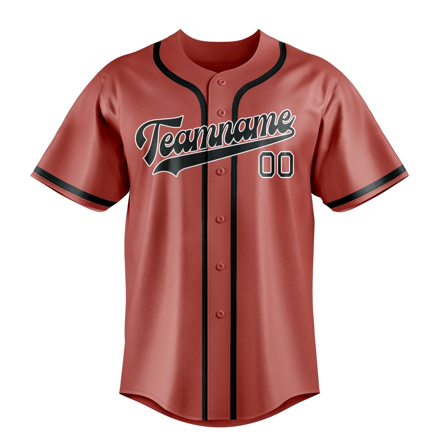 Custom Copper Rose Dark Grey Baseball Jersey