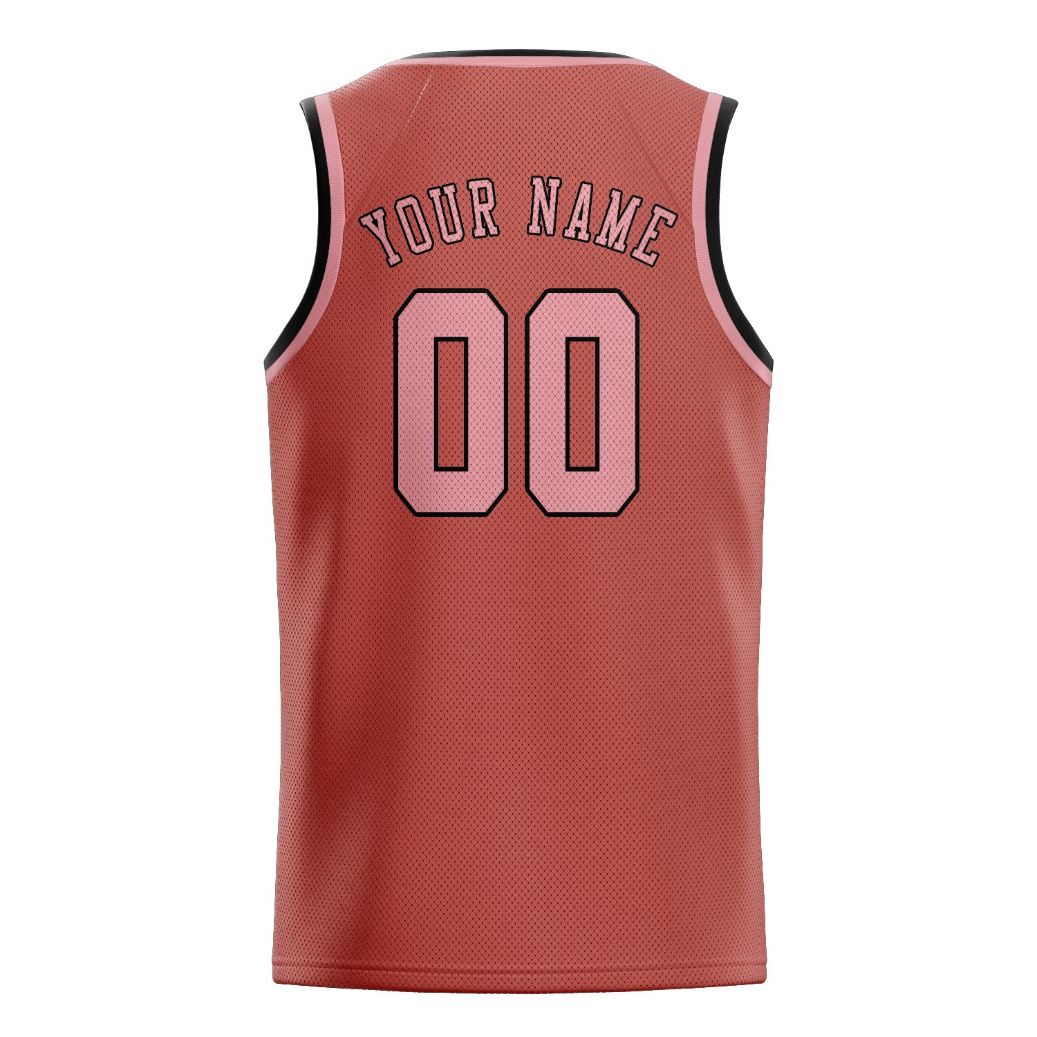 Custom Copper Rose Light Pink Basketball Jersey
