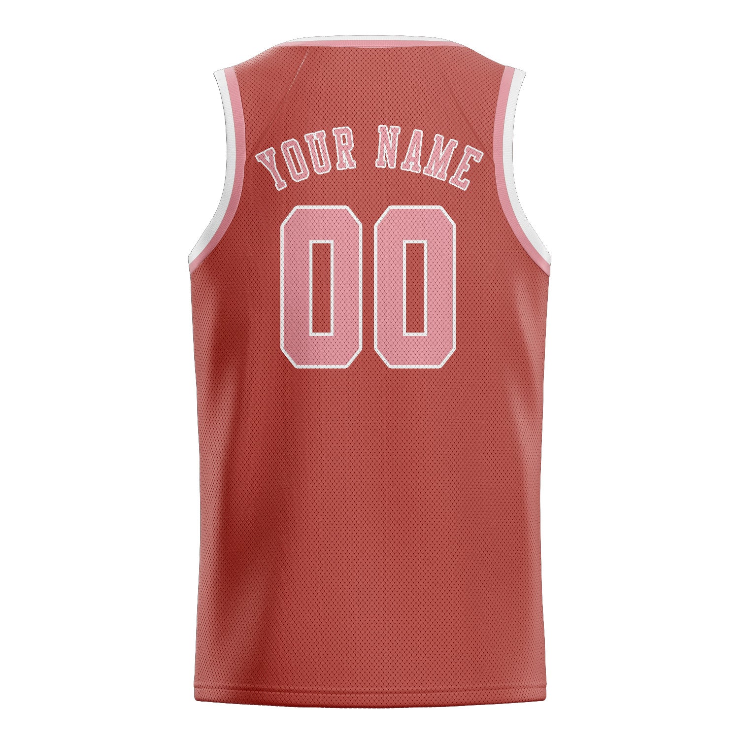 Custom Copper Rose Light Pink Basketball Jersey