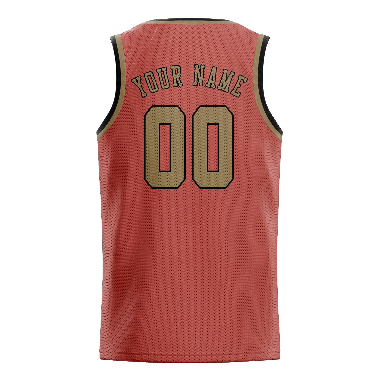 Custom Copper Rose Light Khaki Basketball Jersey
