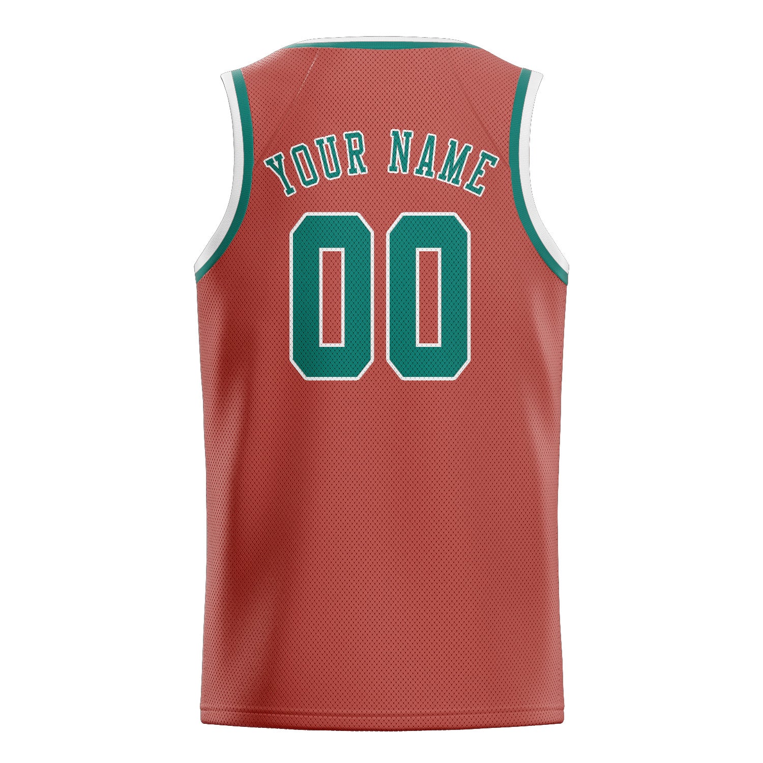 Custom Copper Rose Blue Green Basketball Jersey