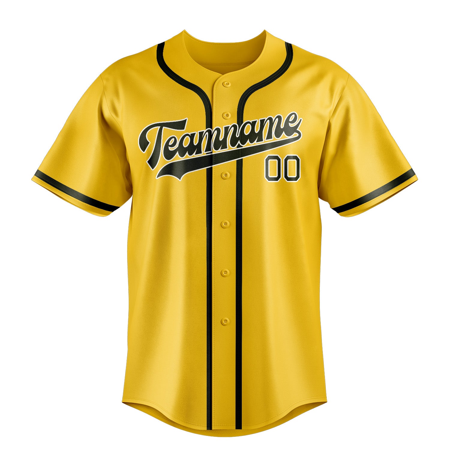 Custom Gold Olive Baseball Jersey