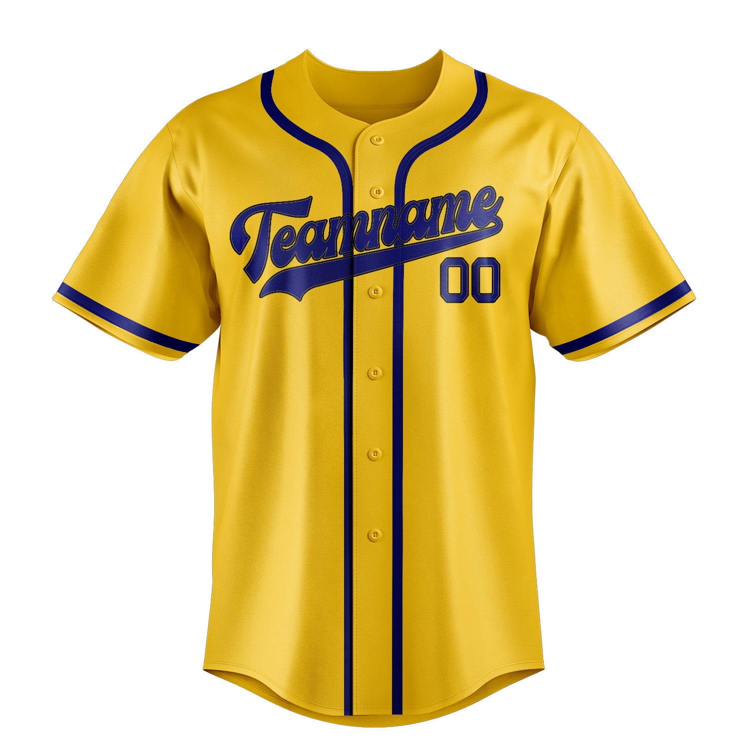 Custom Gold Sky Blue Baseball Jersey