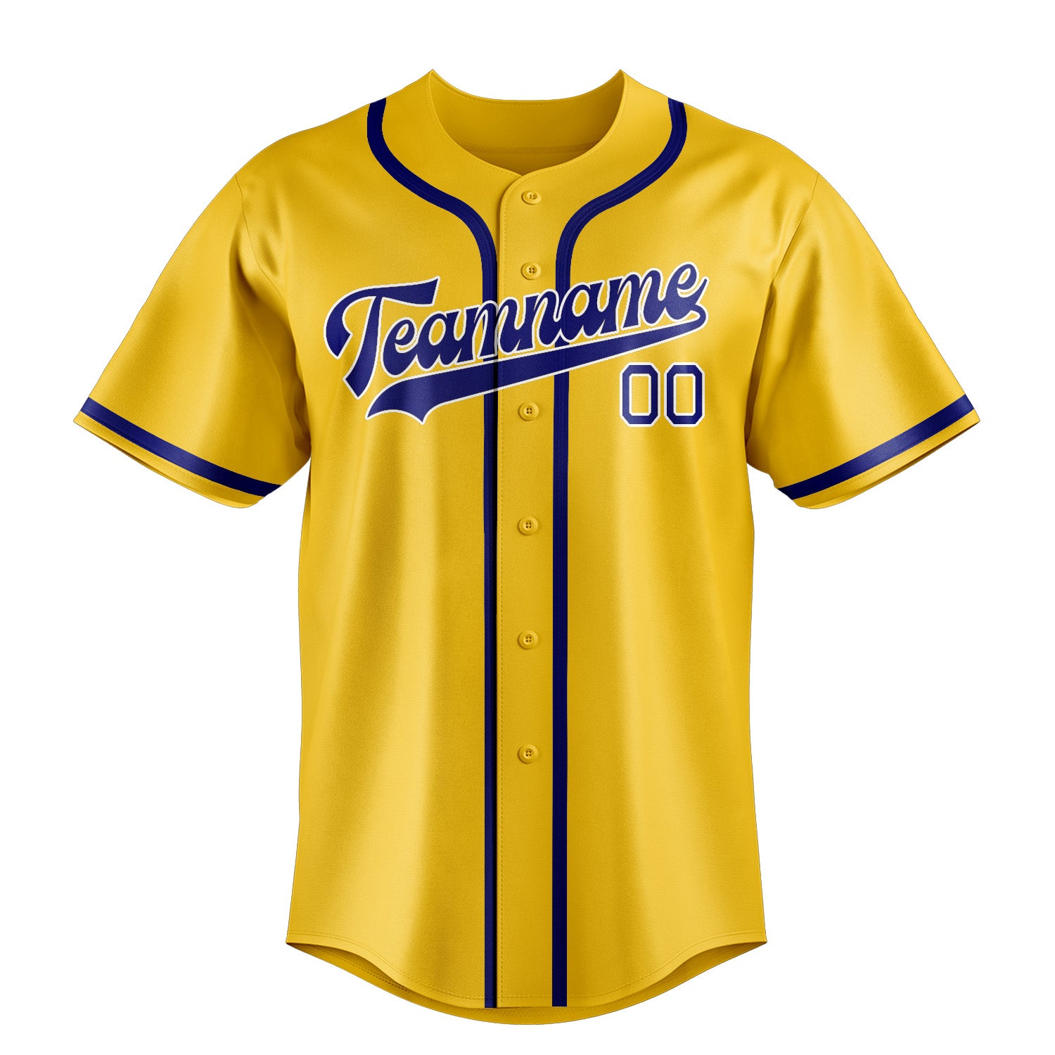 Custom Gold Sky Blue Baseball Jersey