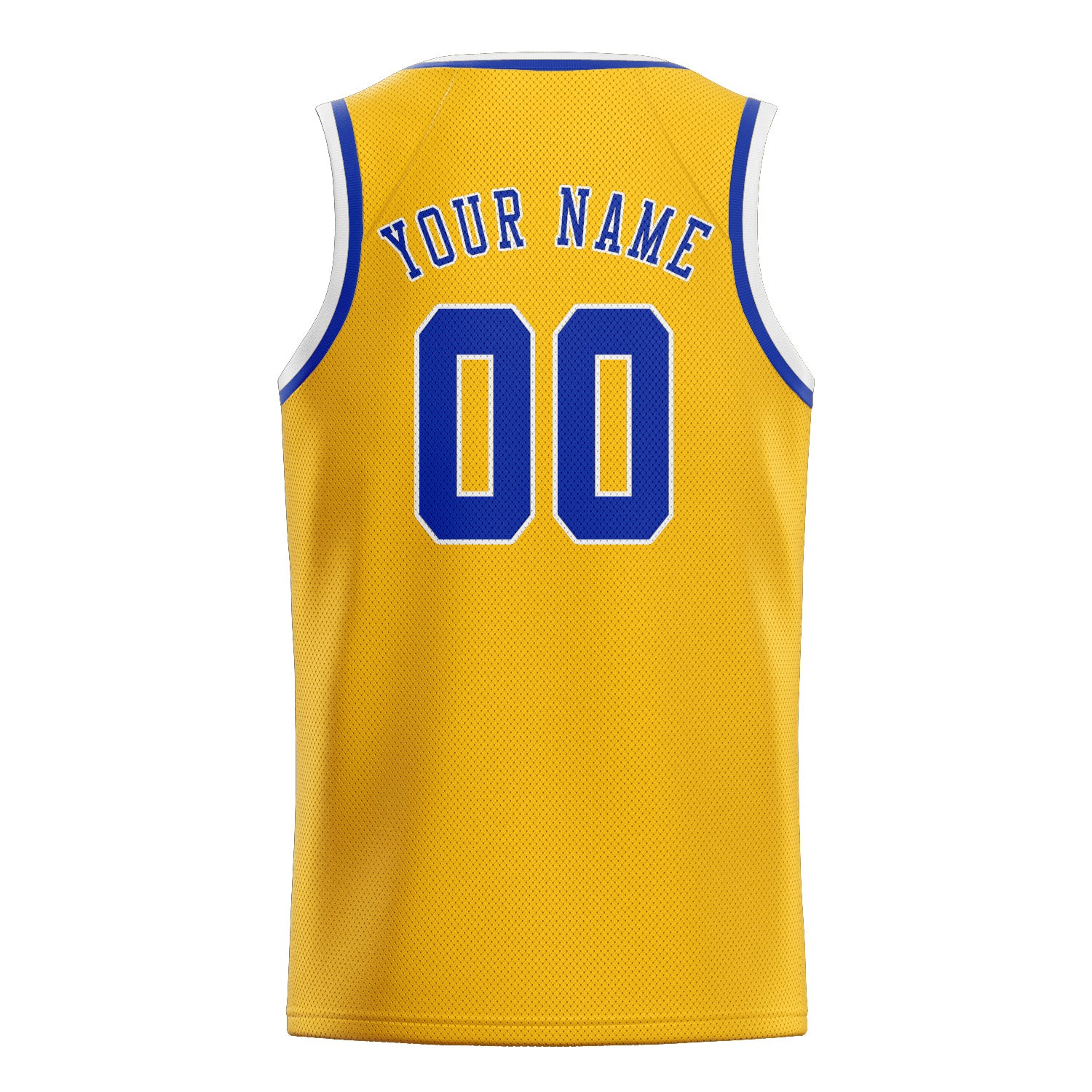 Custom Gold Sky Blue Basketball Jersey
