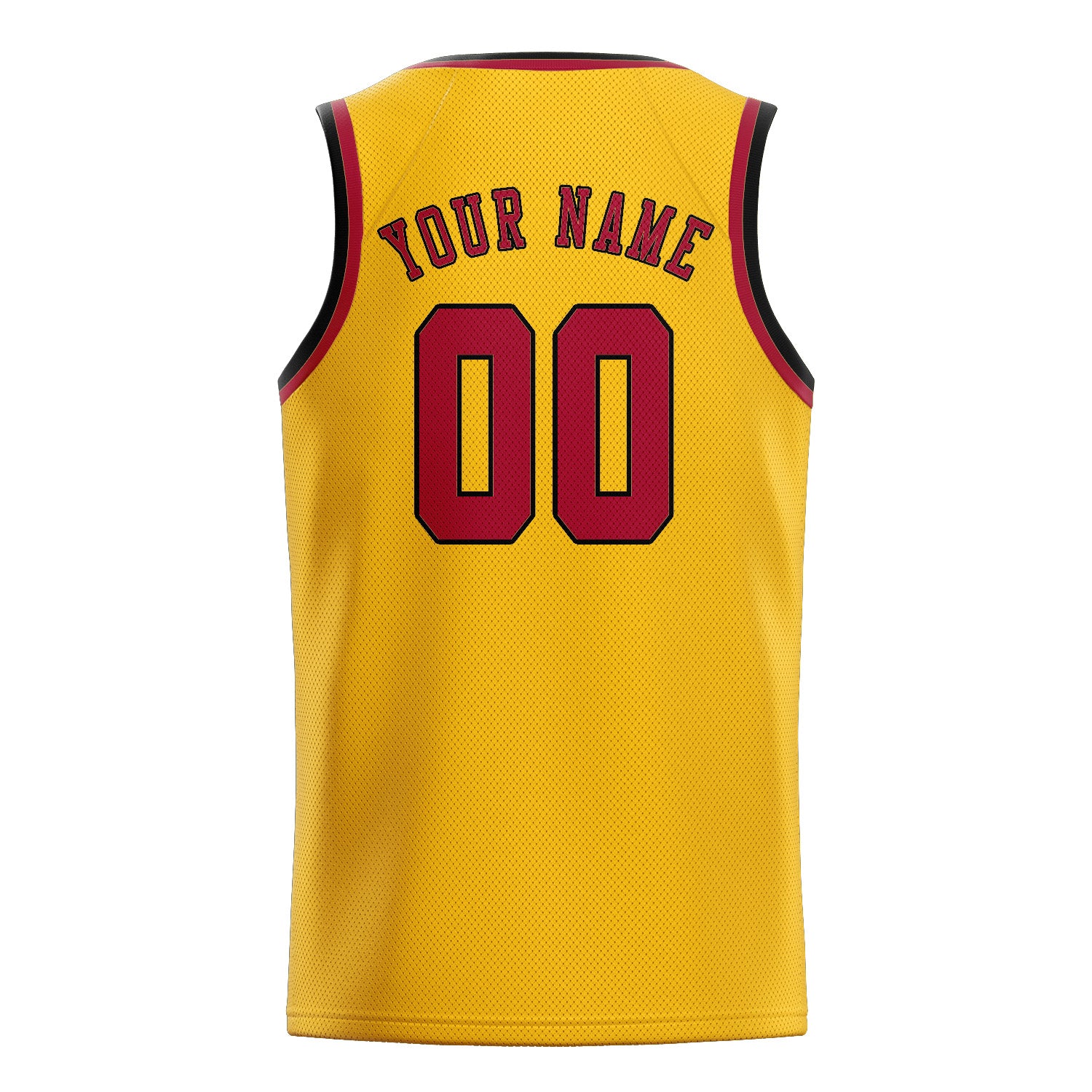 Custom Gold Red Basketball Jersey