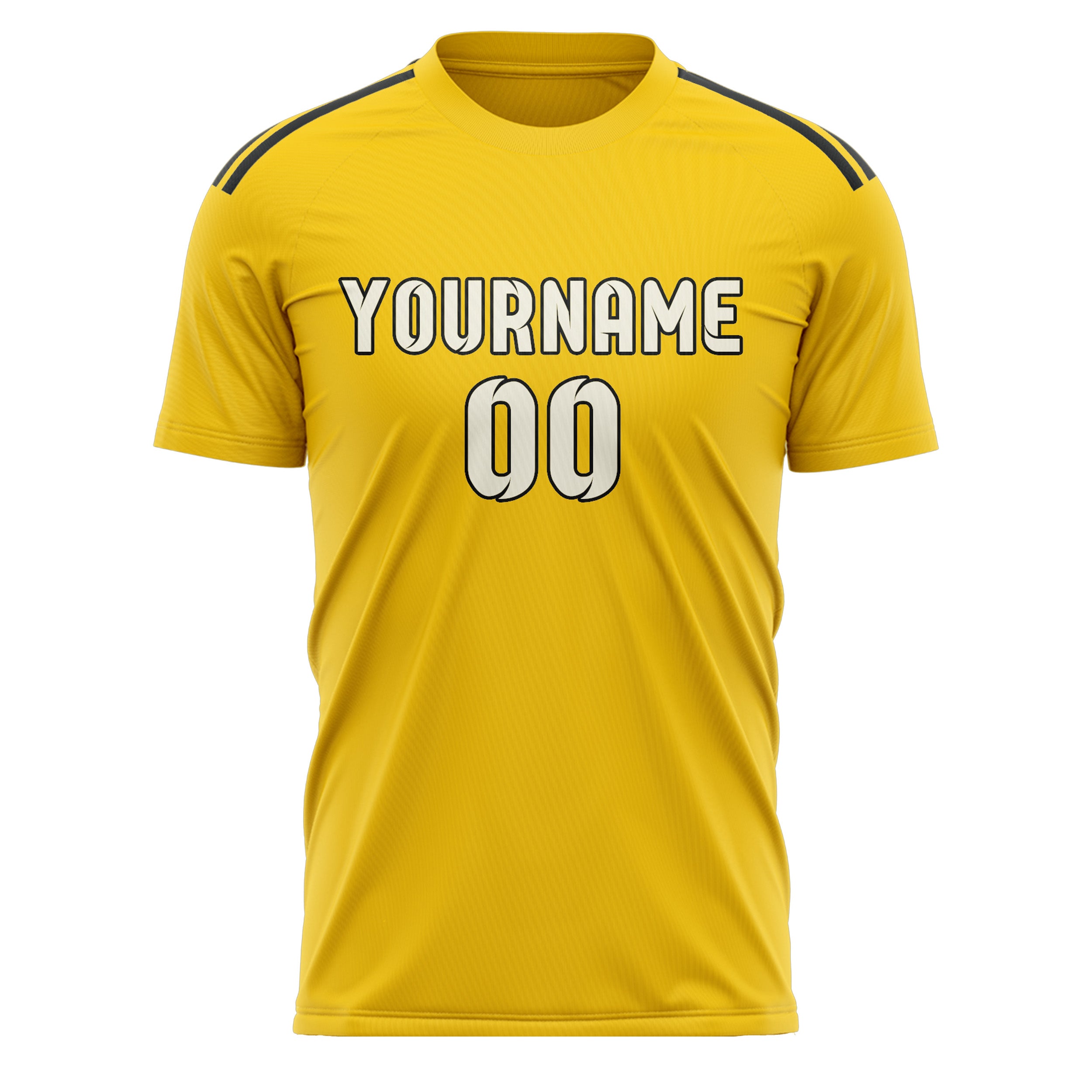 Custom Gold Cream Soccer Jersey