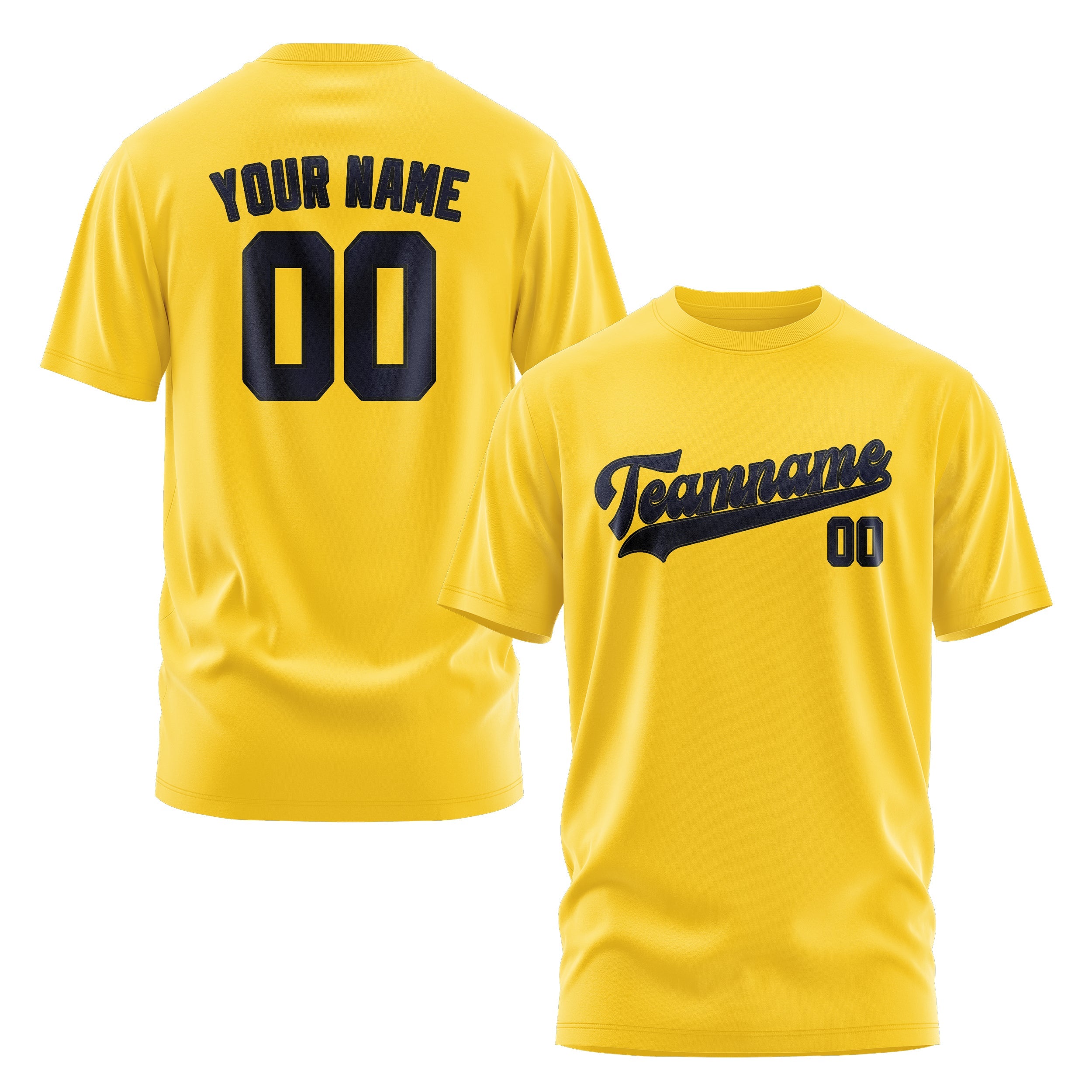 Custom Gold Navy T-Shirt