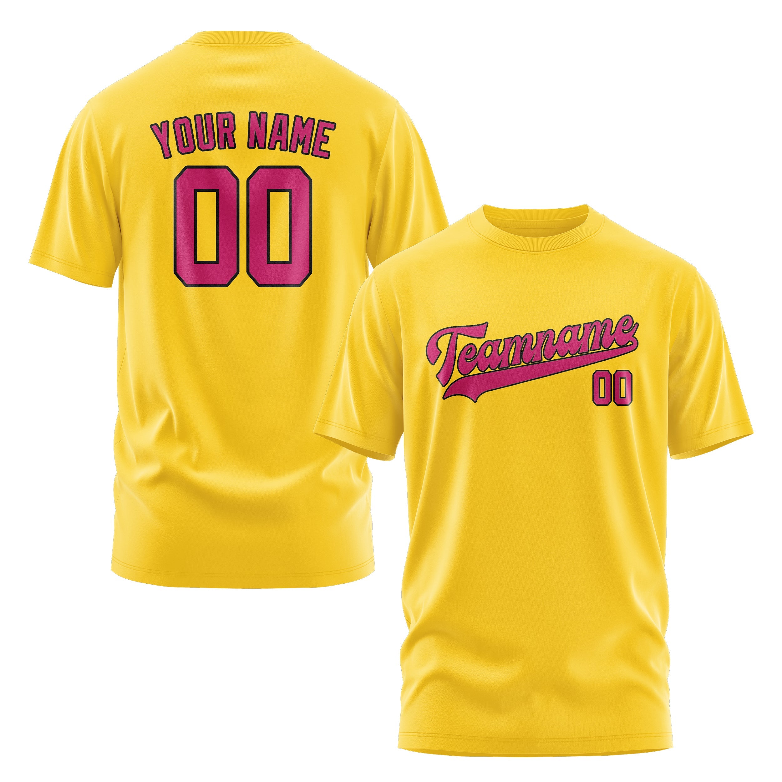 Custom Gold Pink T-Shirt