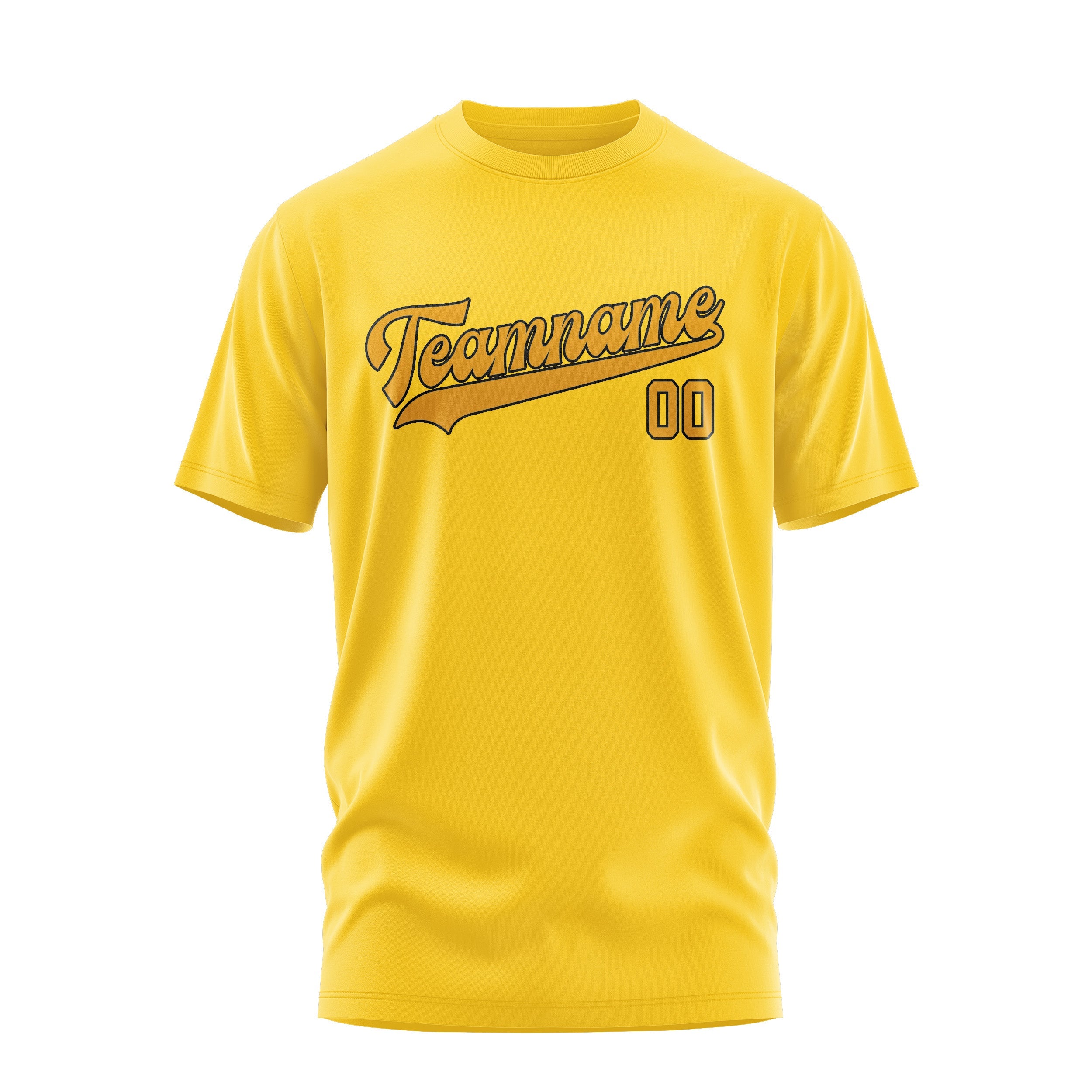 Custom Gold Yellow T-Shirt