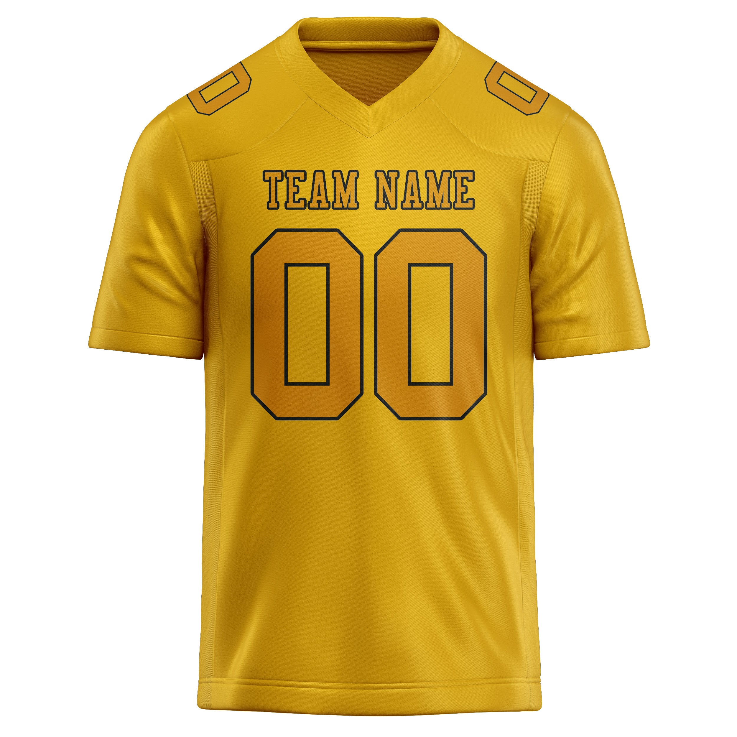 Custom Gold Yellow Football Jersey