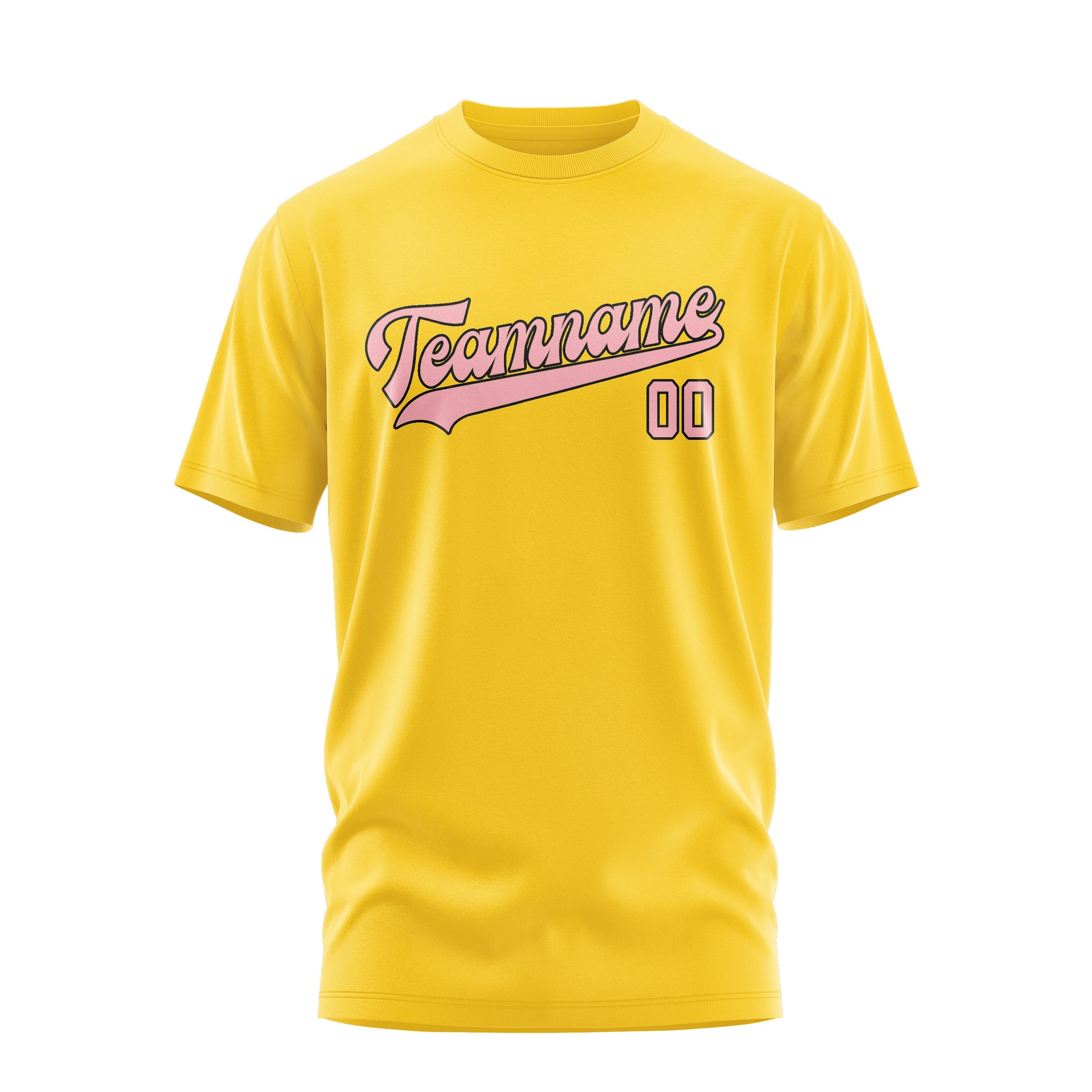 Custom Gold Light Pink T-Shirt
