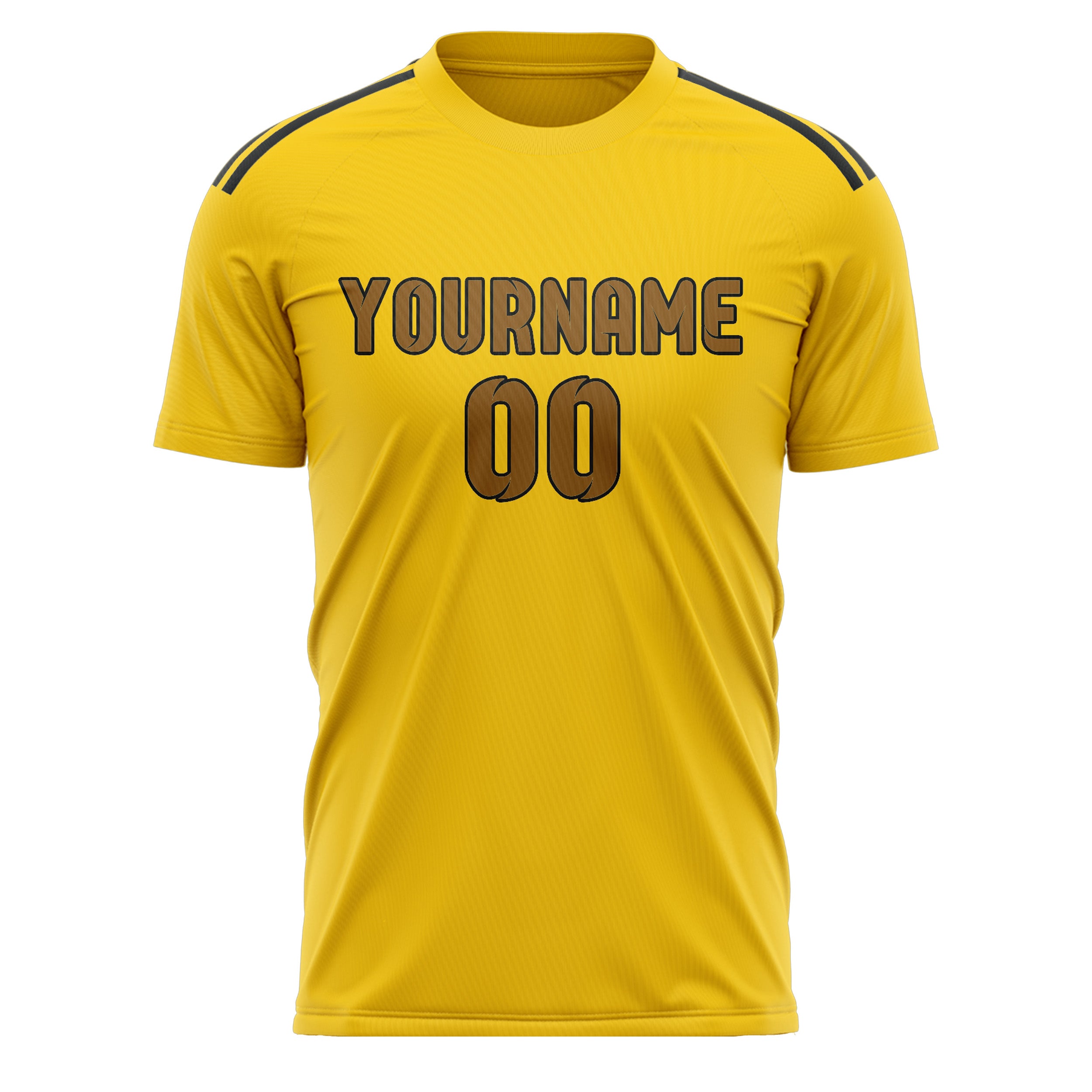 Custom Gold Khaki Soccer Jersey