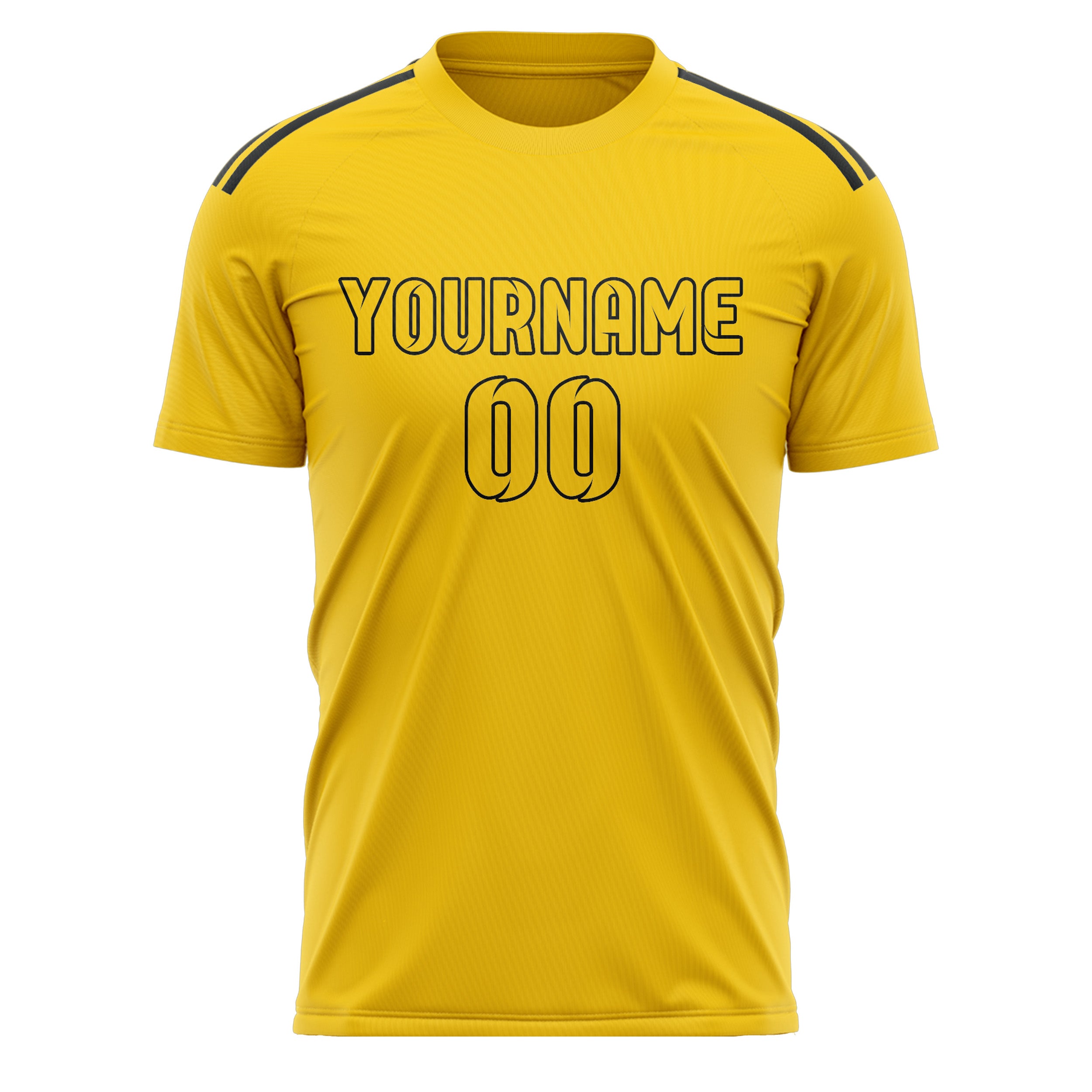 Custom Gold Gold Soccer Jersey