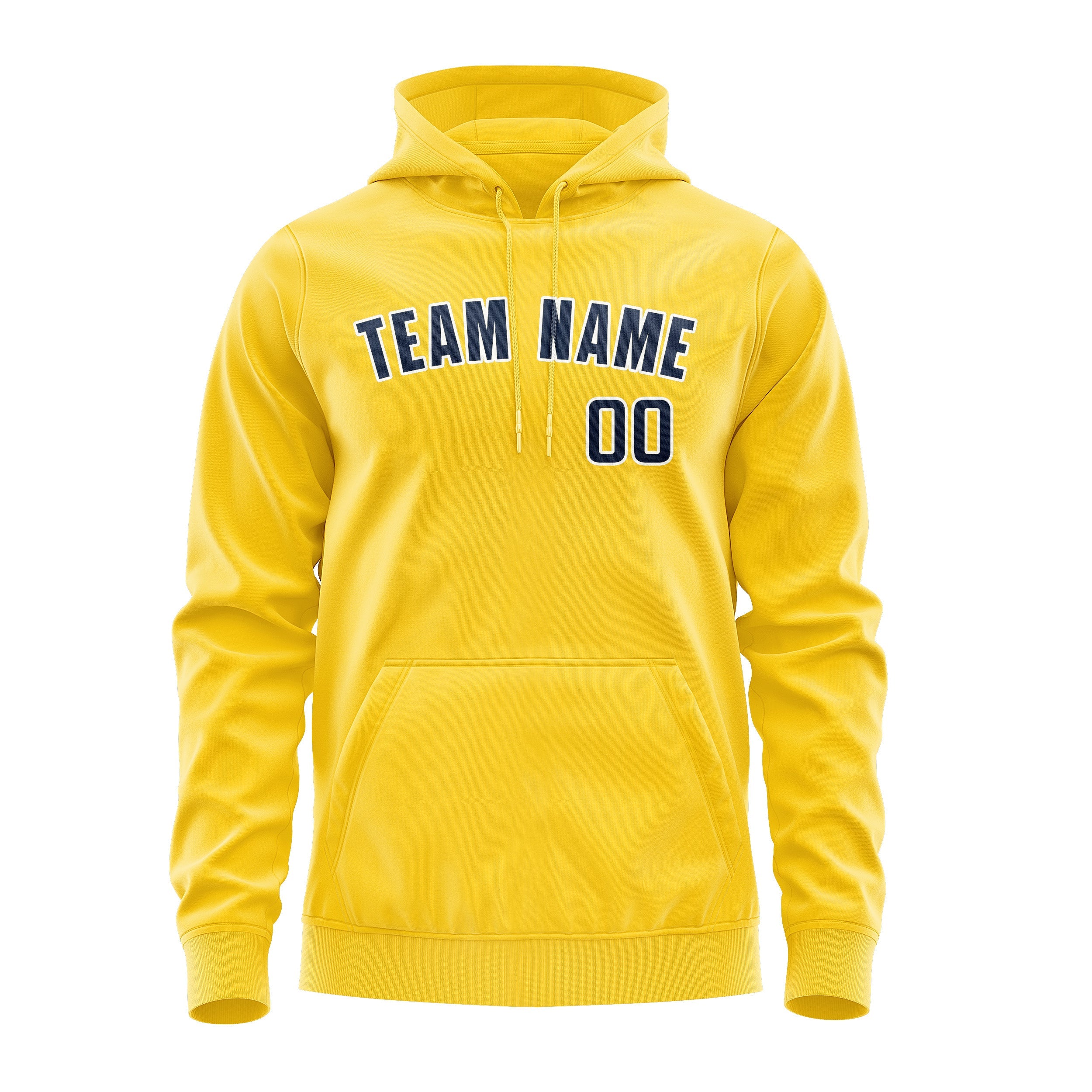 Custom Gold Blue Hoodie