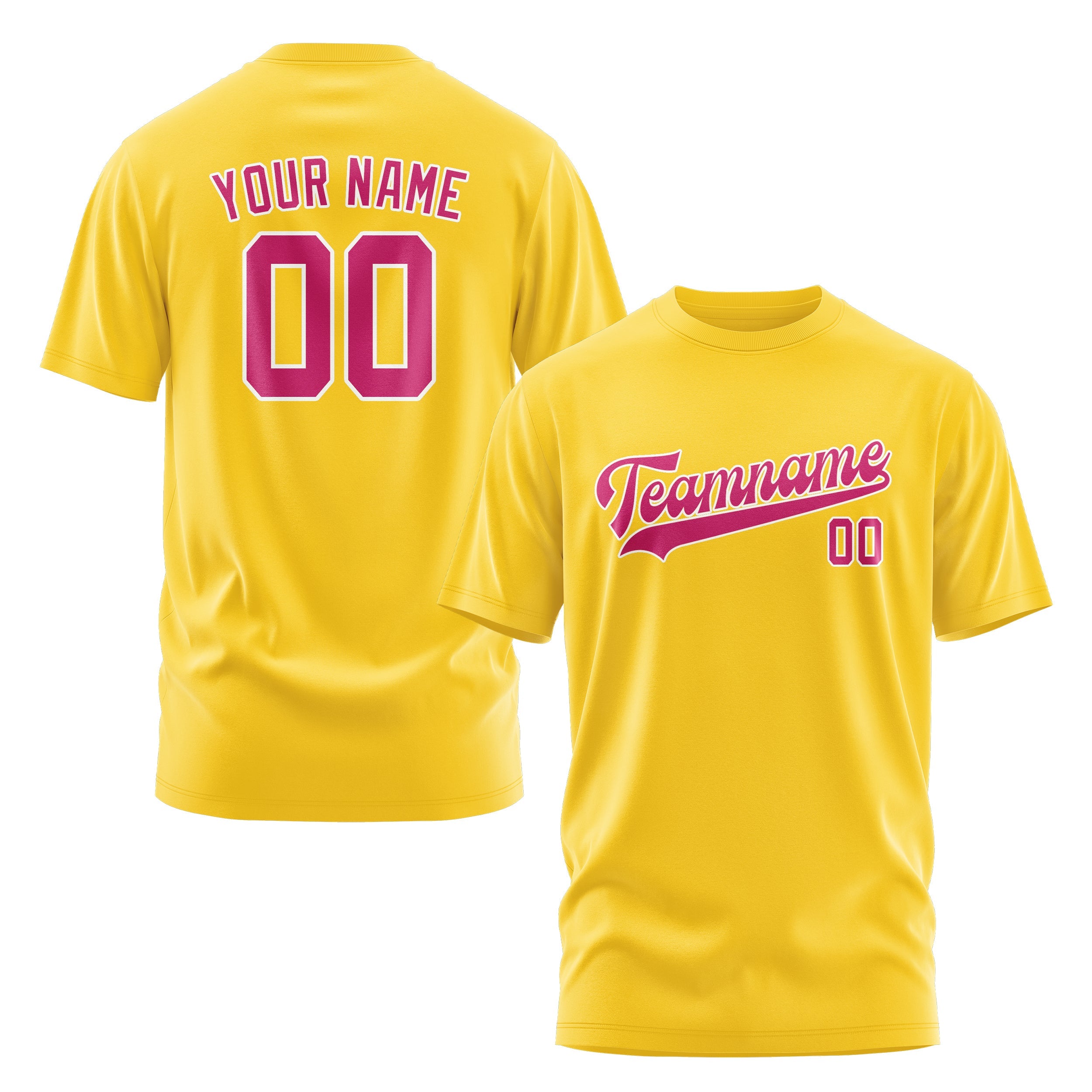 Custom Gold Pink T-Shirt