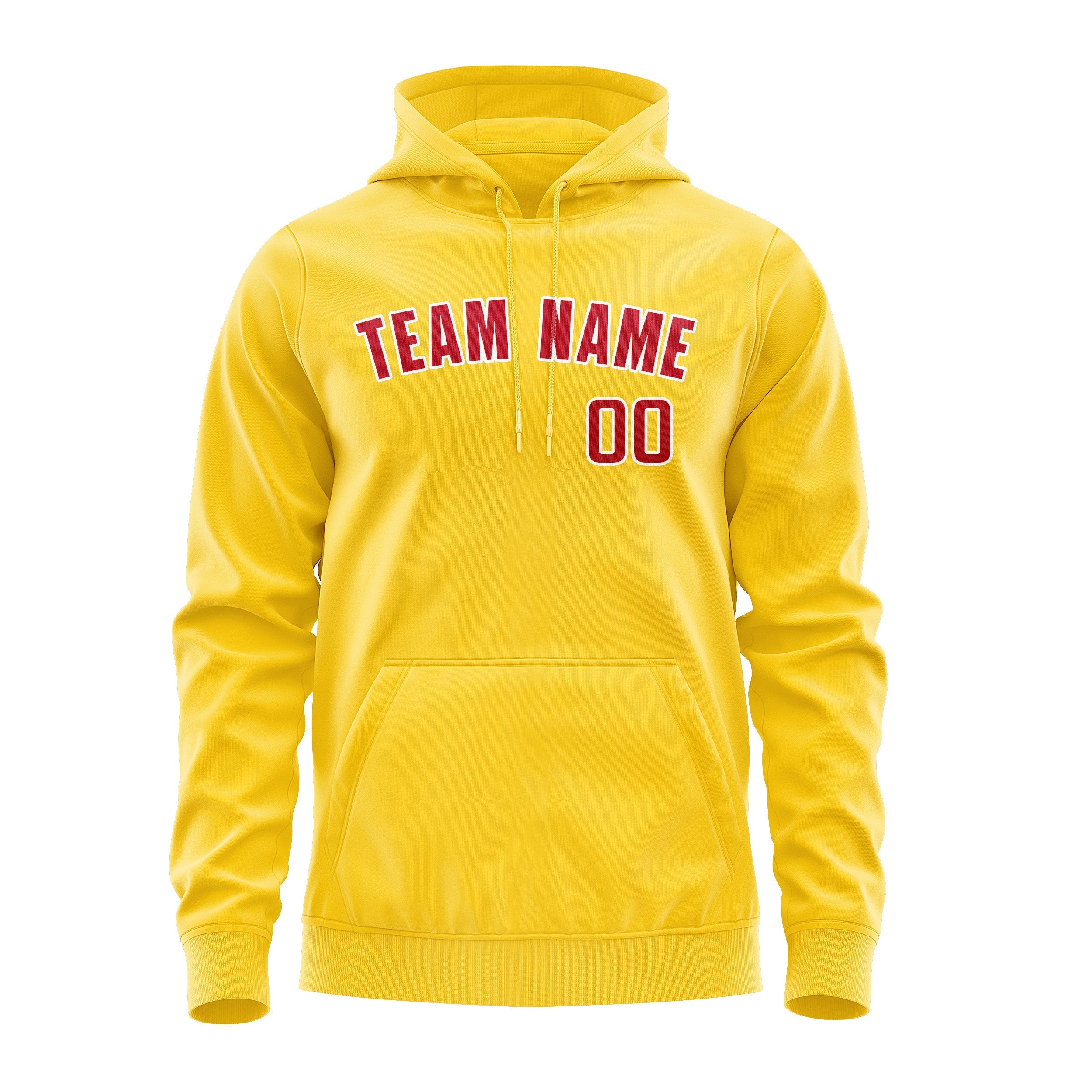 Custom Gold Red Hoodie