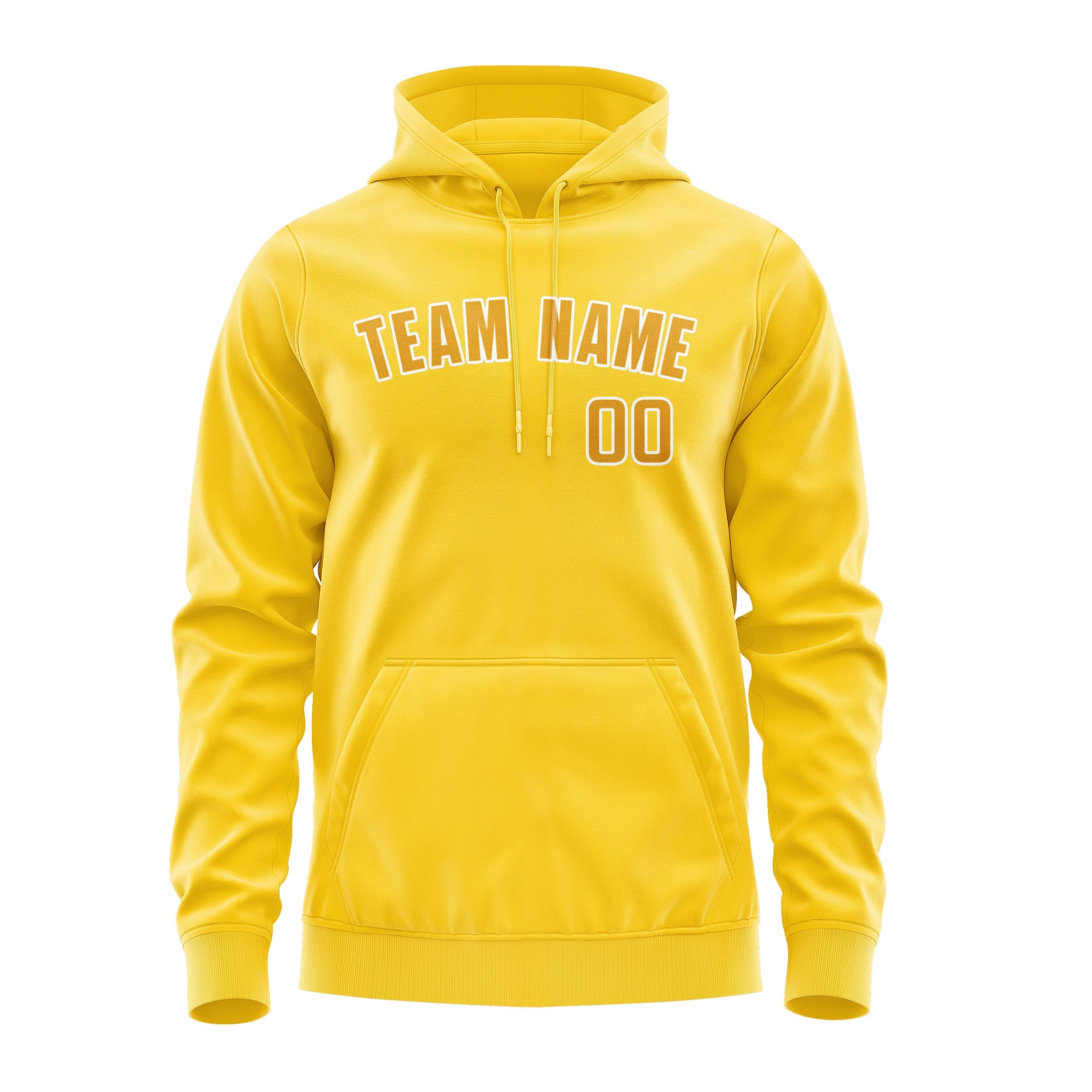 Custom Gold Yellow Hoodie