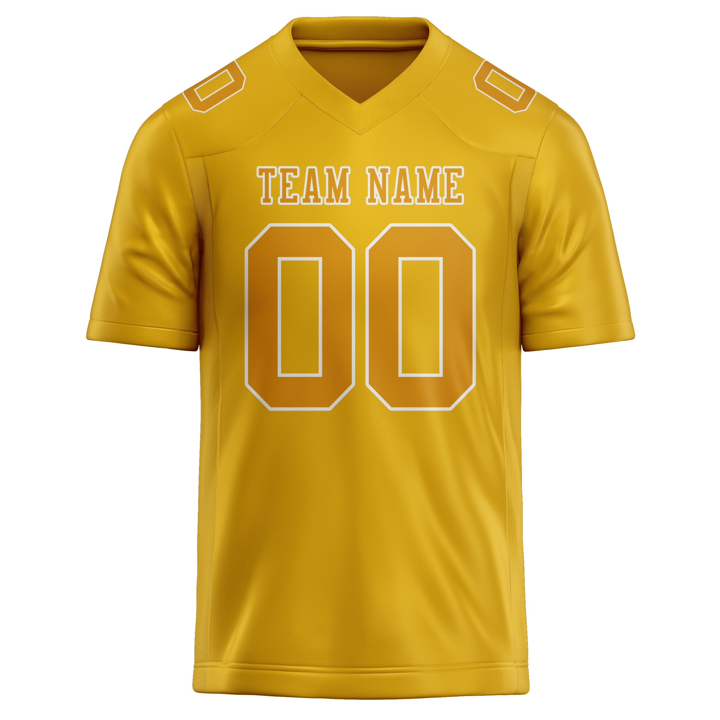 Custom Gold Yellow Football Jersey