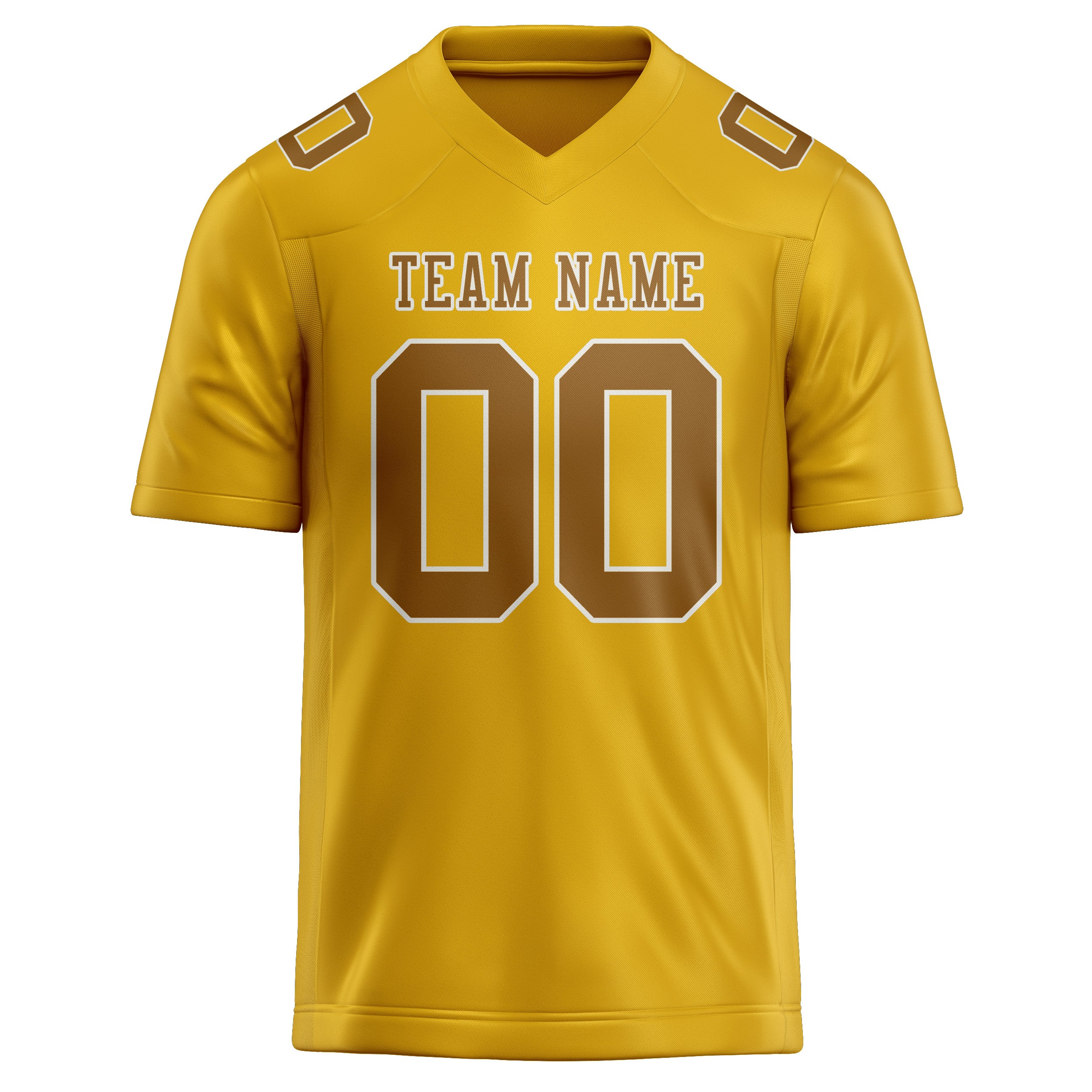 Custom Gold Khaki Football Jersey