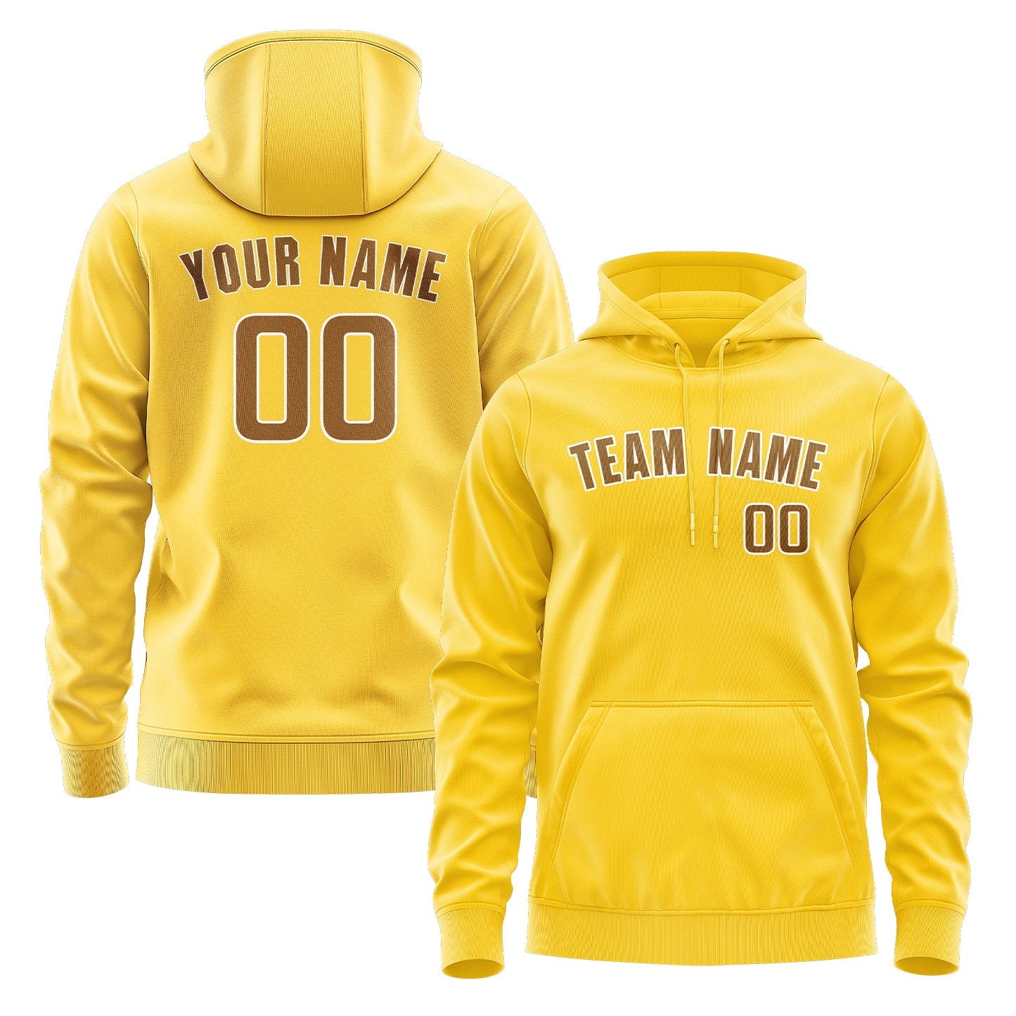 Custom Gold Khaki Hoodie