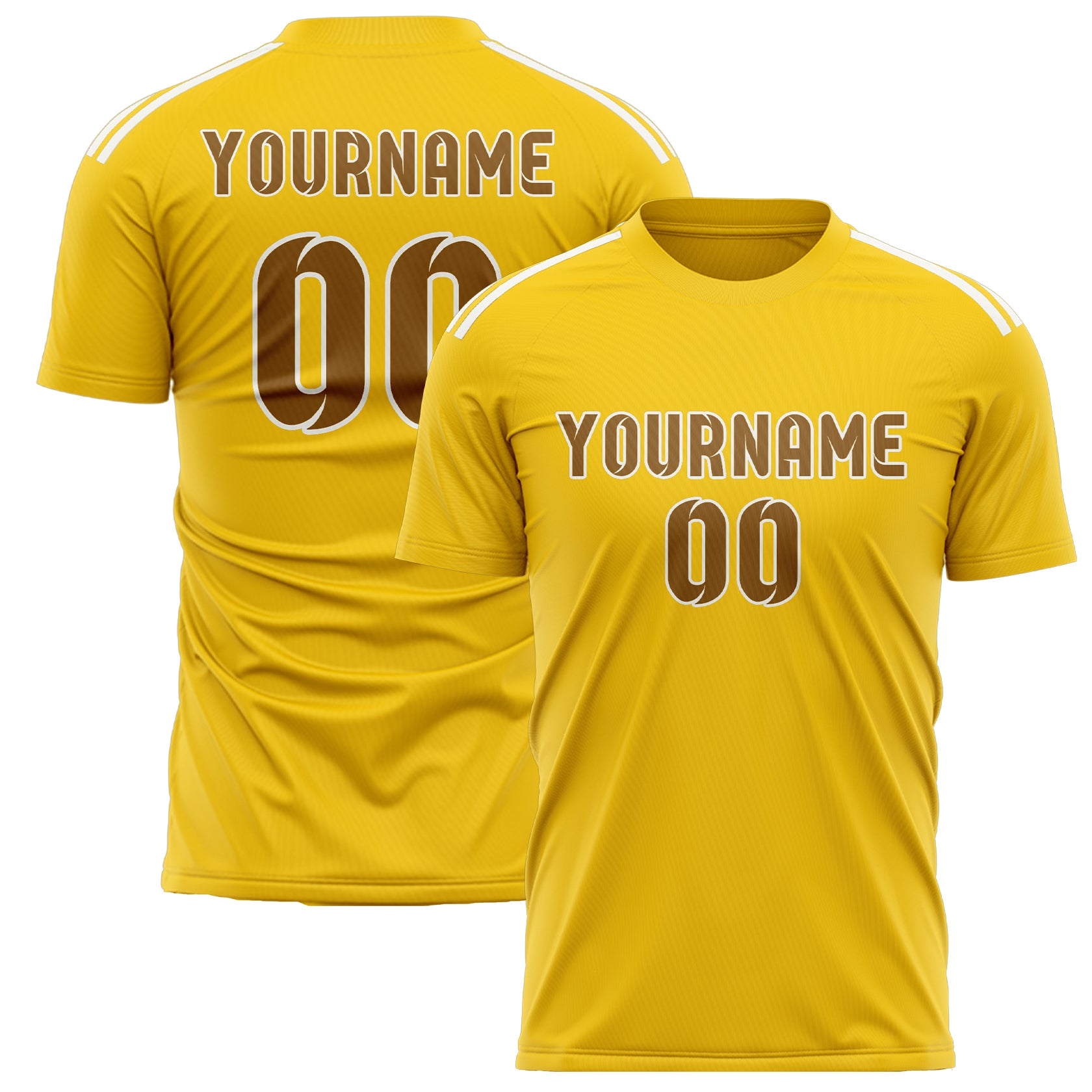 Custom Gold Khaki Soccer Jersey